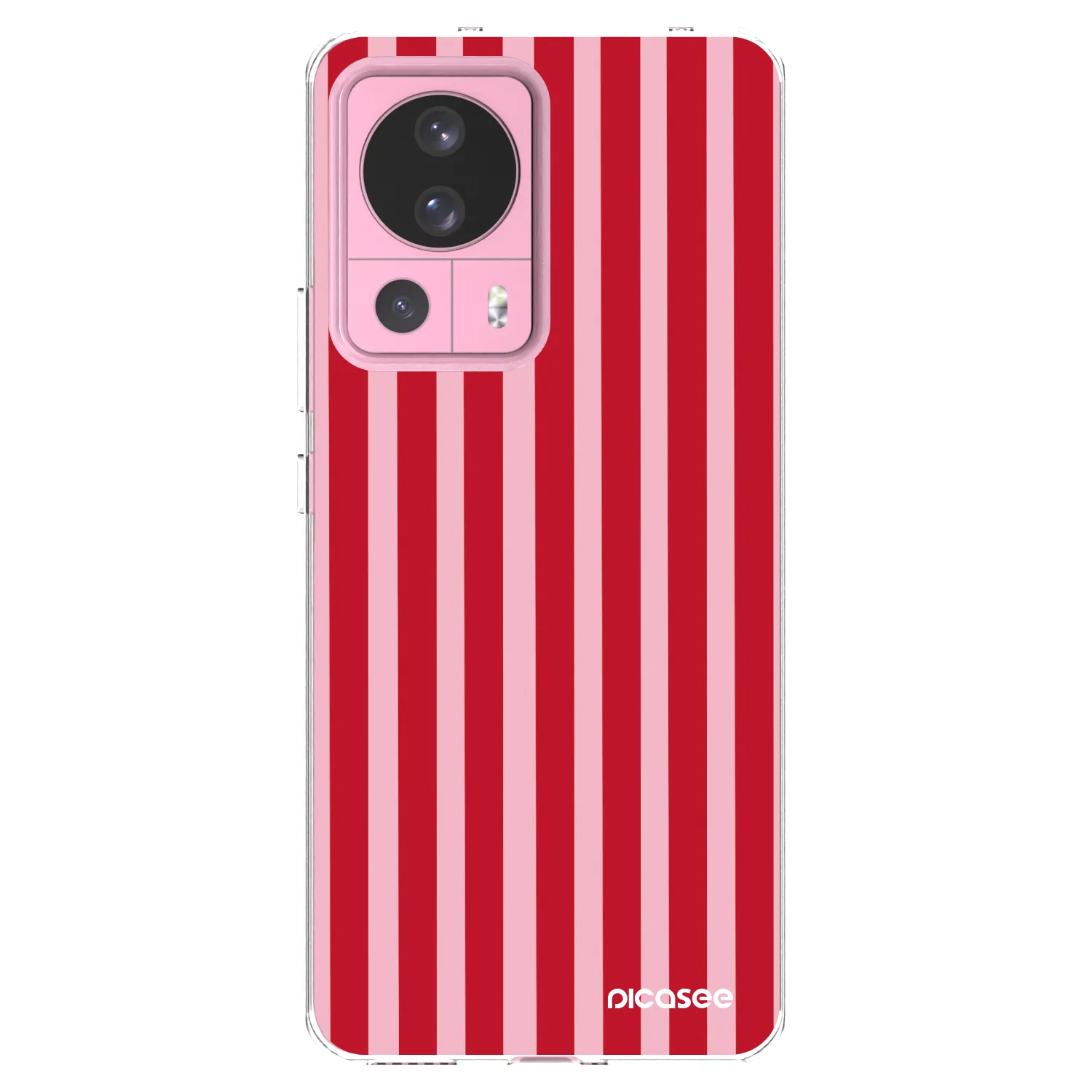 Picasee husă transparentă din silicon pentru Xiaomi 13 Lite - Lines red