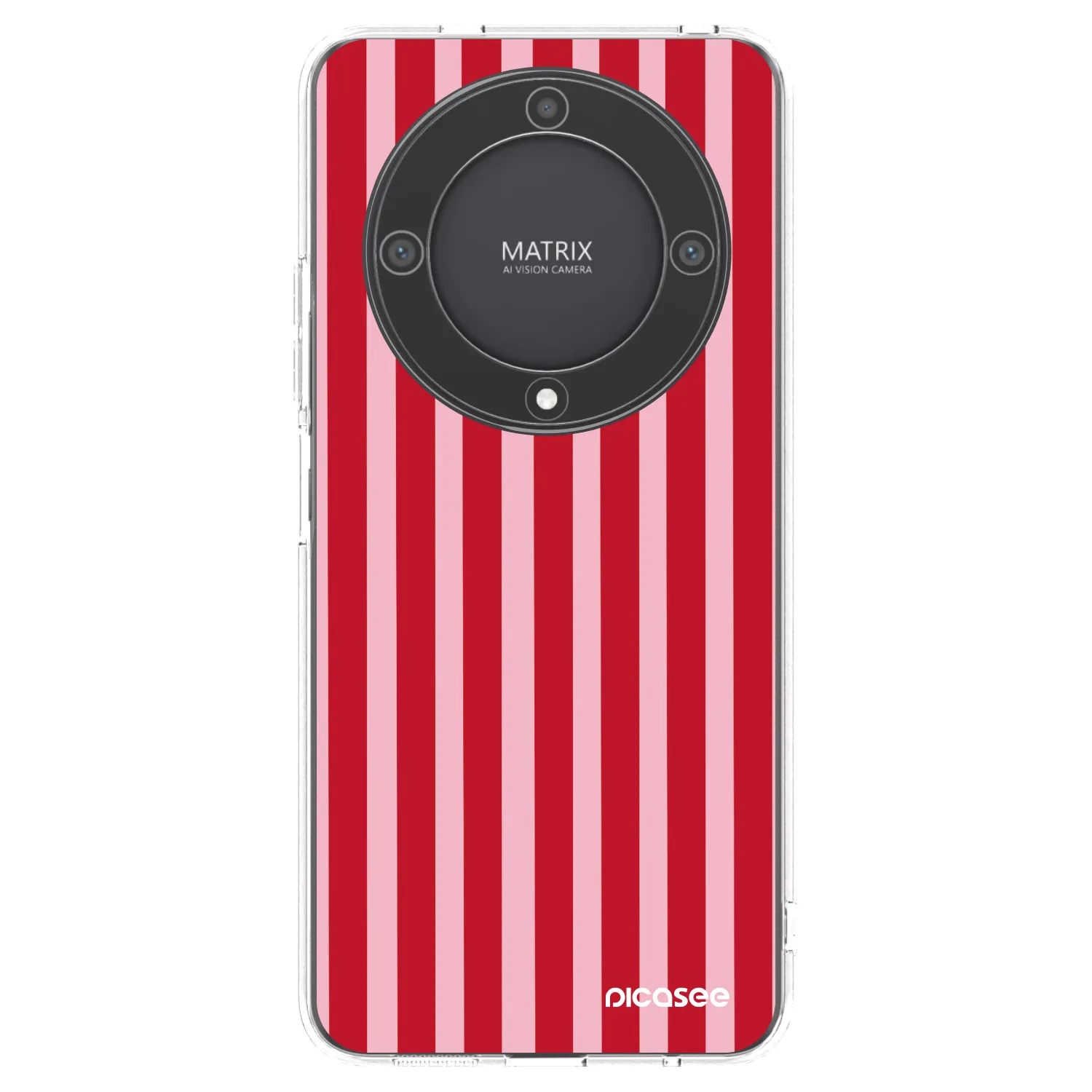 Picasee husă transparentă din silicon pentru Honor Magic5 Lite 5G - Lines red