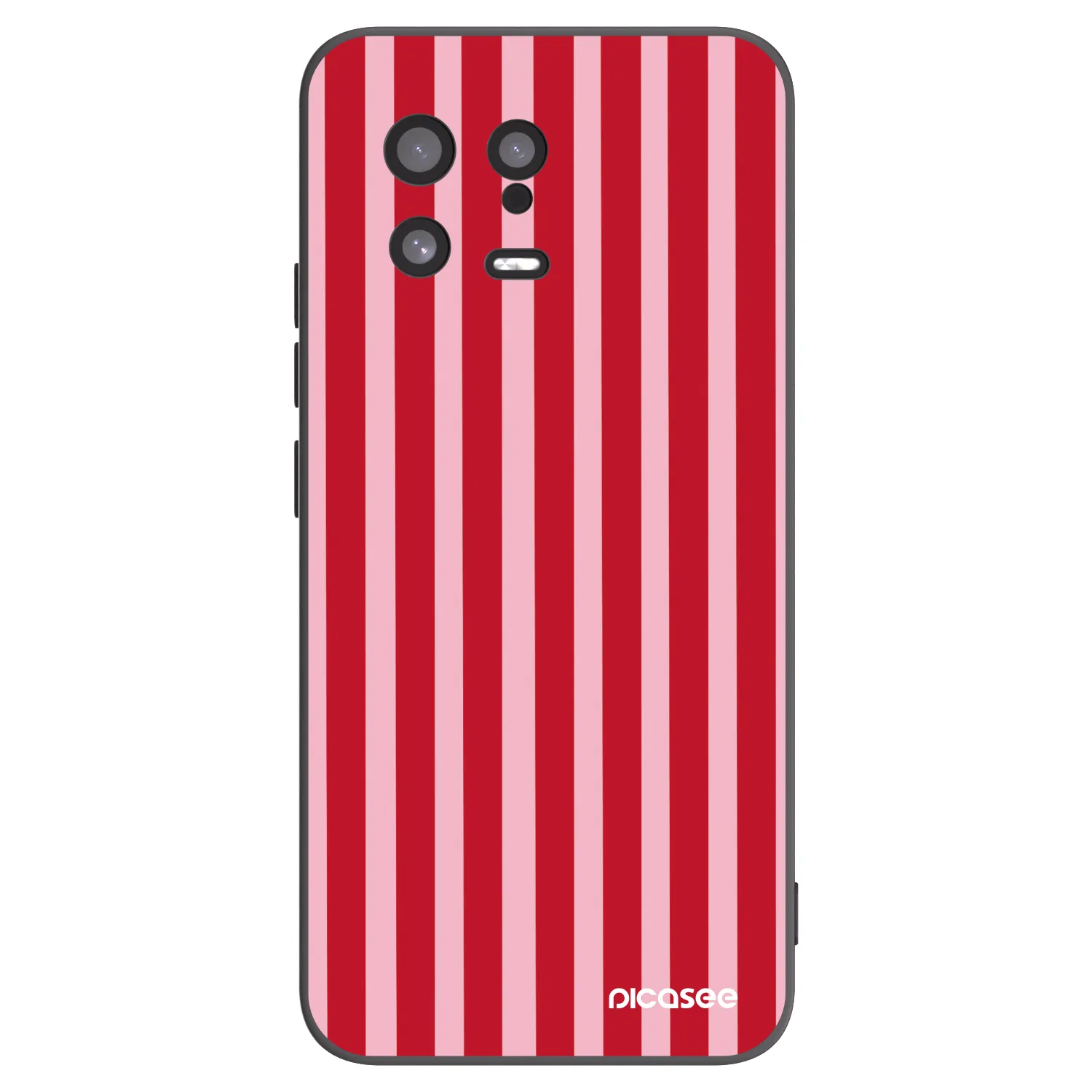 Picasee husă neagră din silicon pentru Xiaomi 13 - Lines red