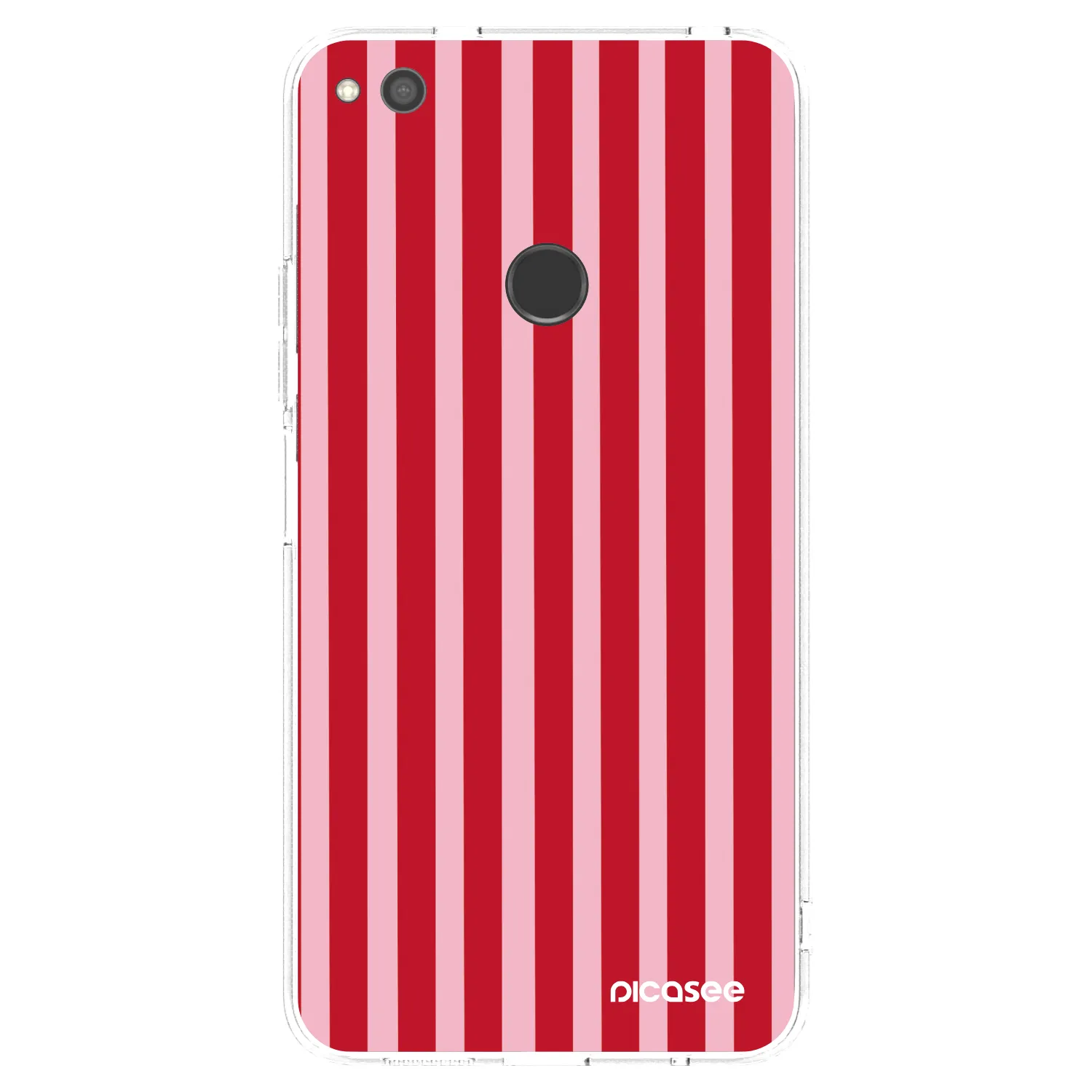 Picasee husă transparentă din silicon pentru Huawei P9 Lite 2017 - Lines red