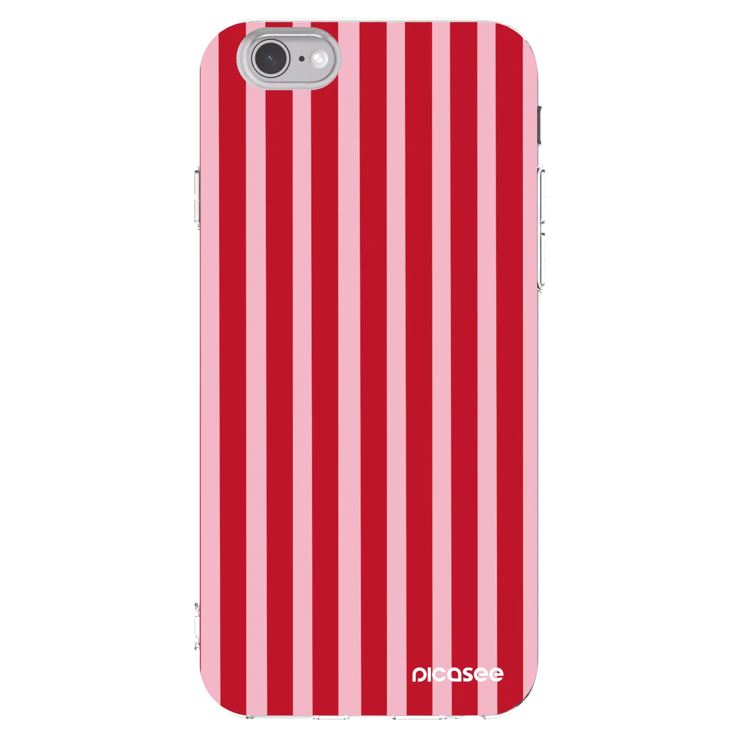 Picasee husă transparentă din silicon pentru Apple iPhone 6/6S - Lines red