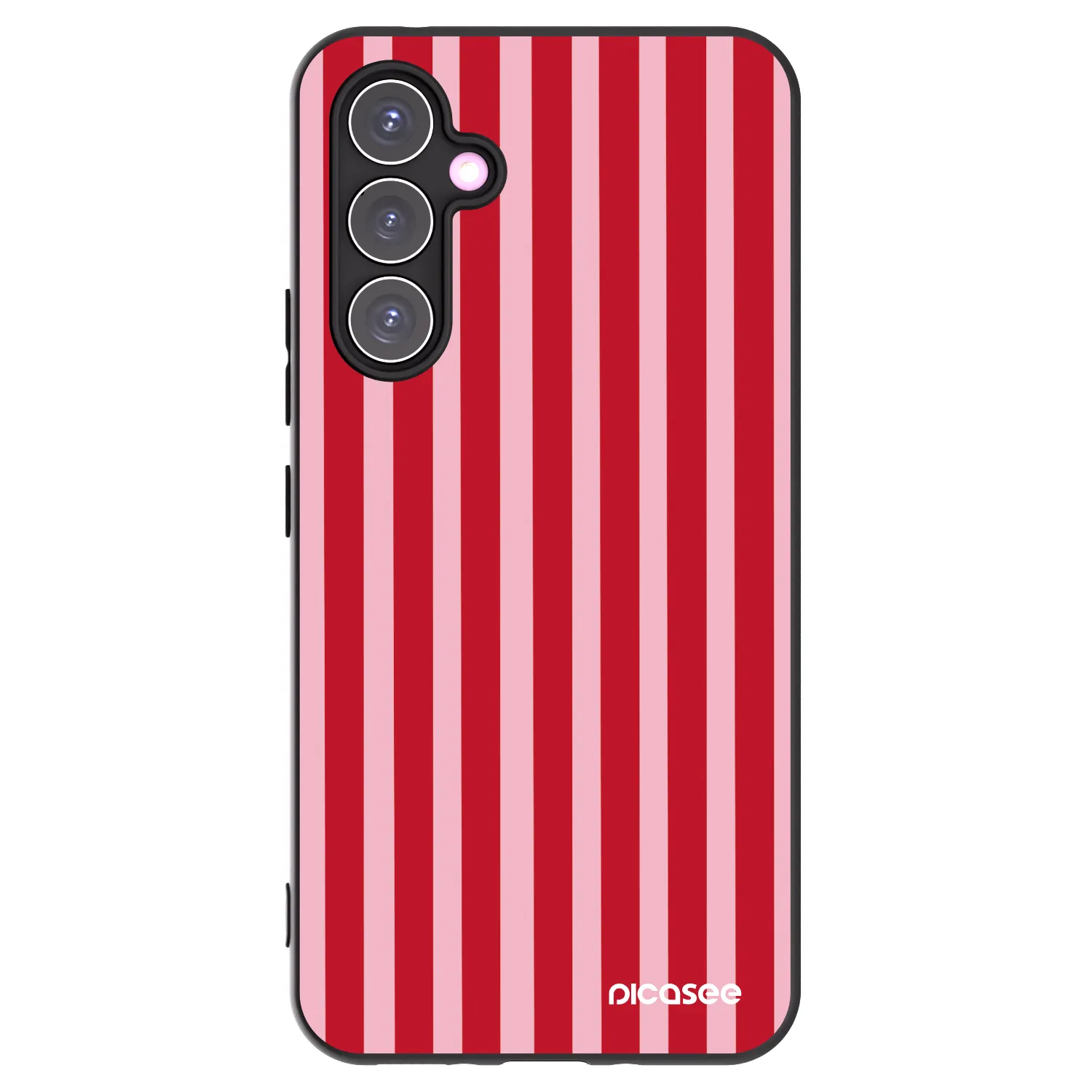 Picasee husă neagră din silicon pentru Samsung Galaxy A54 5G A546B - Lines red