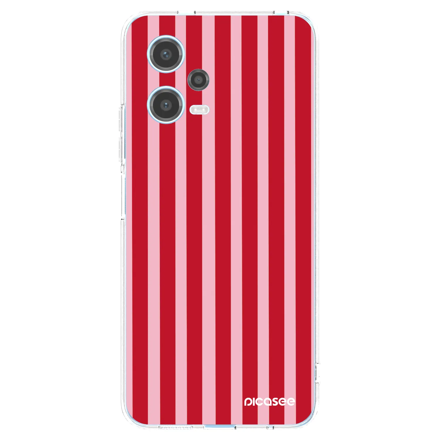 Picasee husă transparentă din silicon pentru Xiaomi Redmi Note 12 5G - Lines red