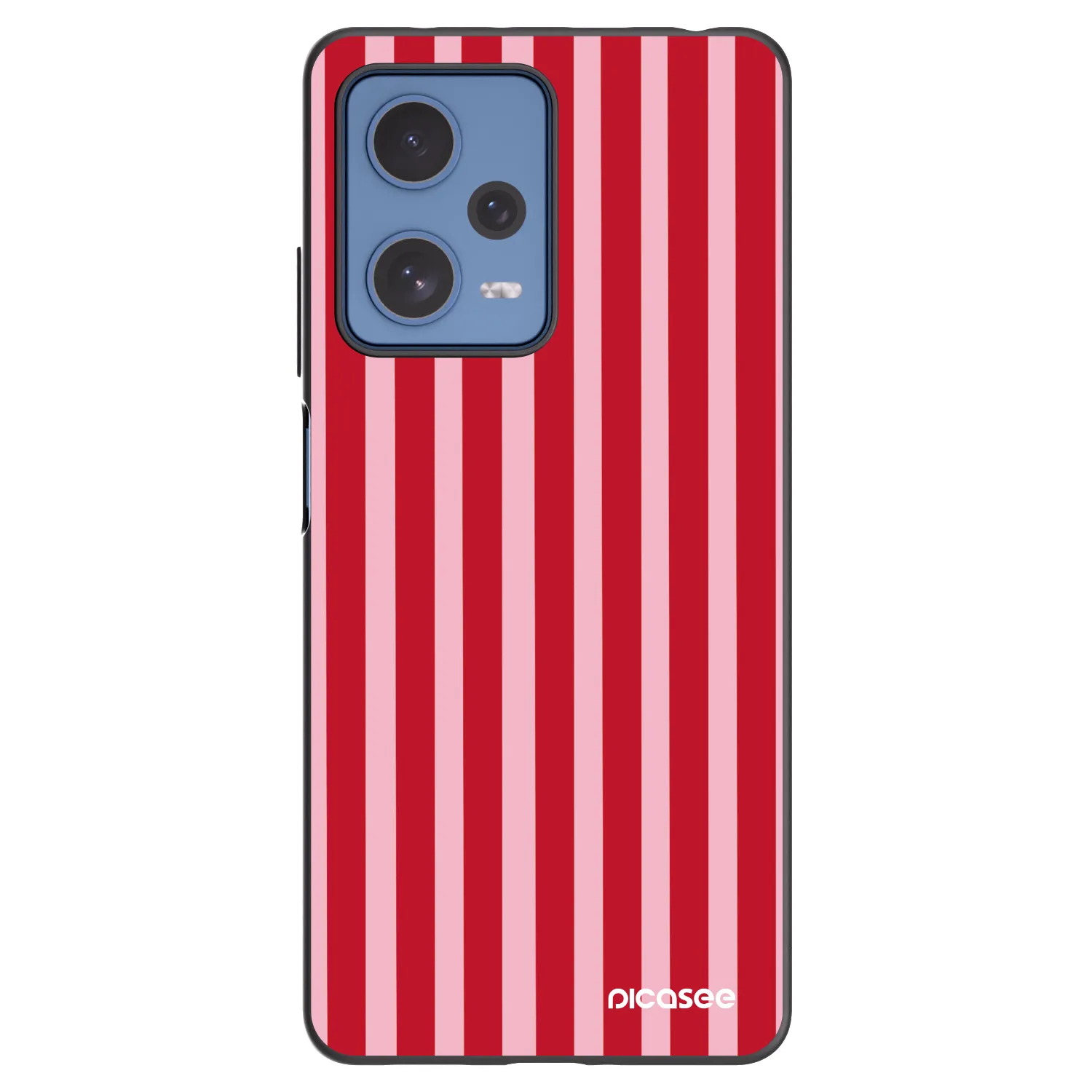 Picasee husă neagră din silicon pentru Xiaomi Redmi Note 12 Pro 5G - Lines red