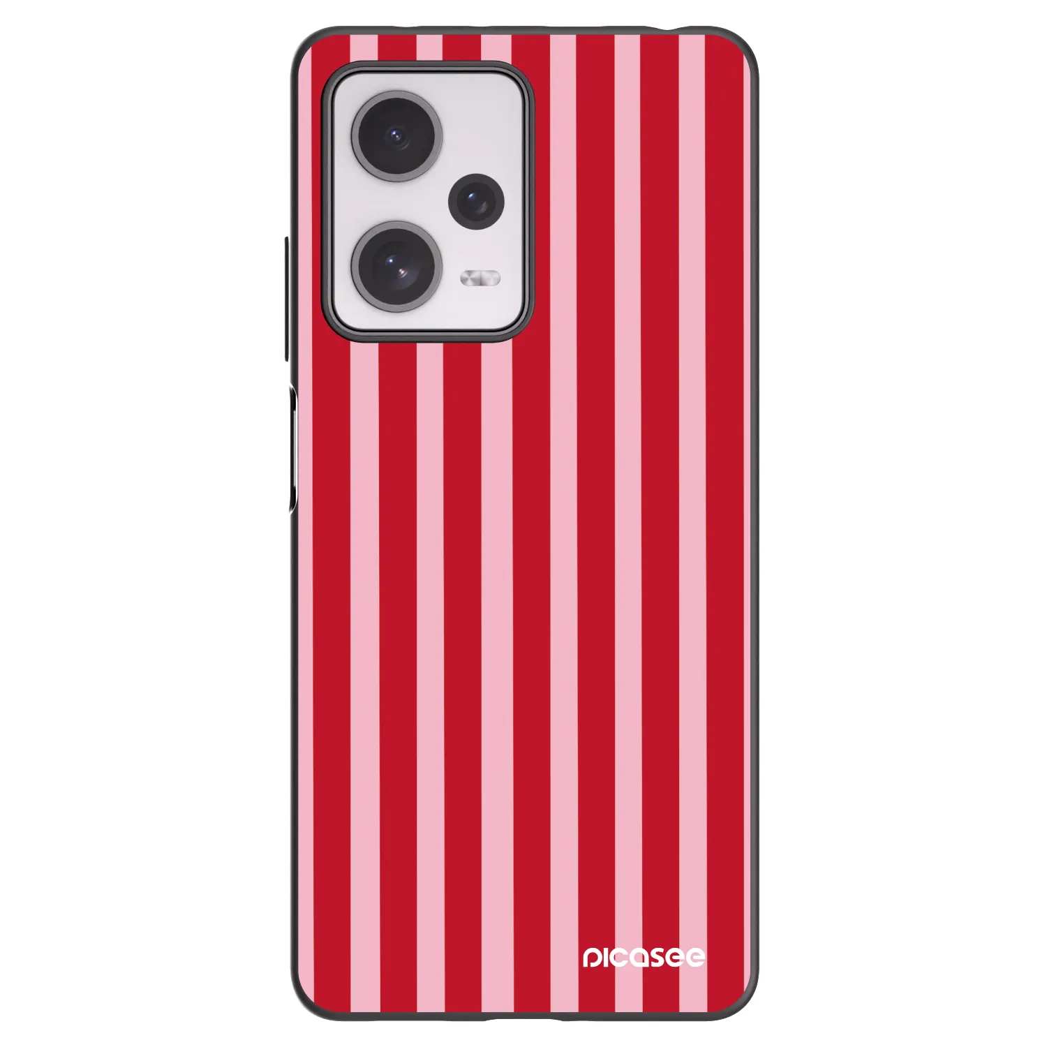 Picasee husă neagră din silicon pentru Xiaomi Redmi Note 12 Pro+ 5G - Lines red