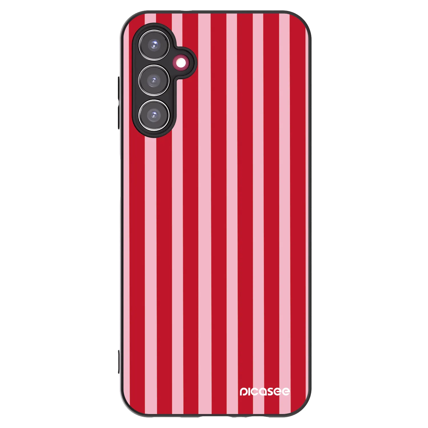 Picasee husă neagră din silicon pentru Samsung Galaxy A14 5G A146P - Lines red