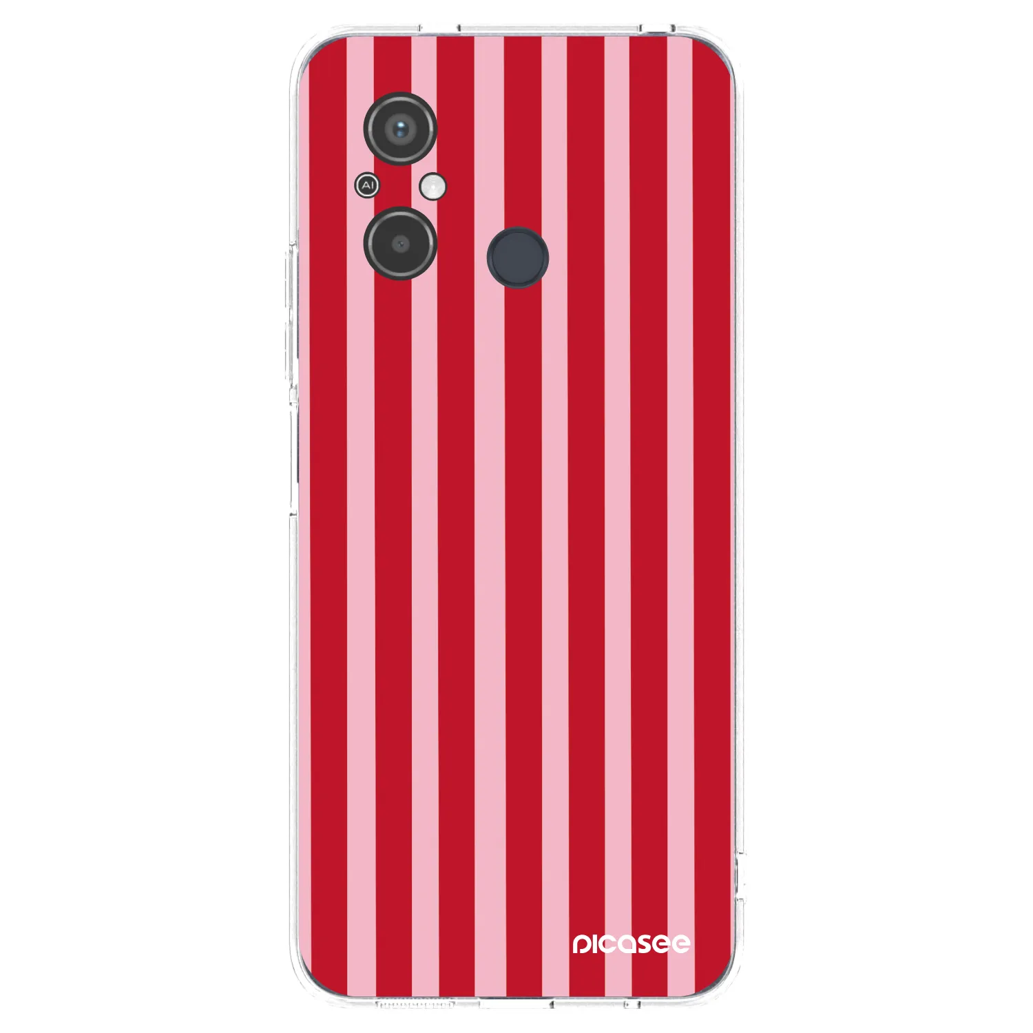 Picasee husă transparentă din silicon pentru Xiaomi Redmi 12C - Lines red