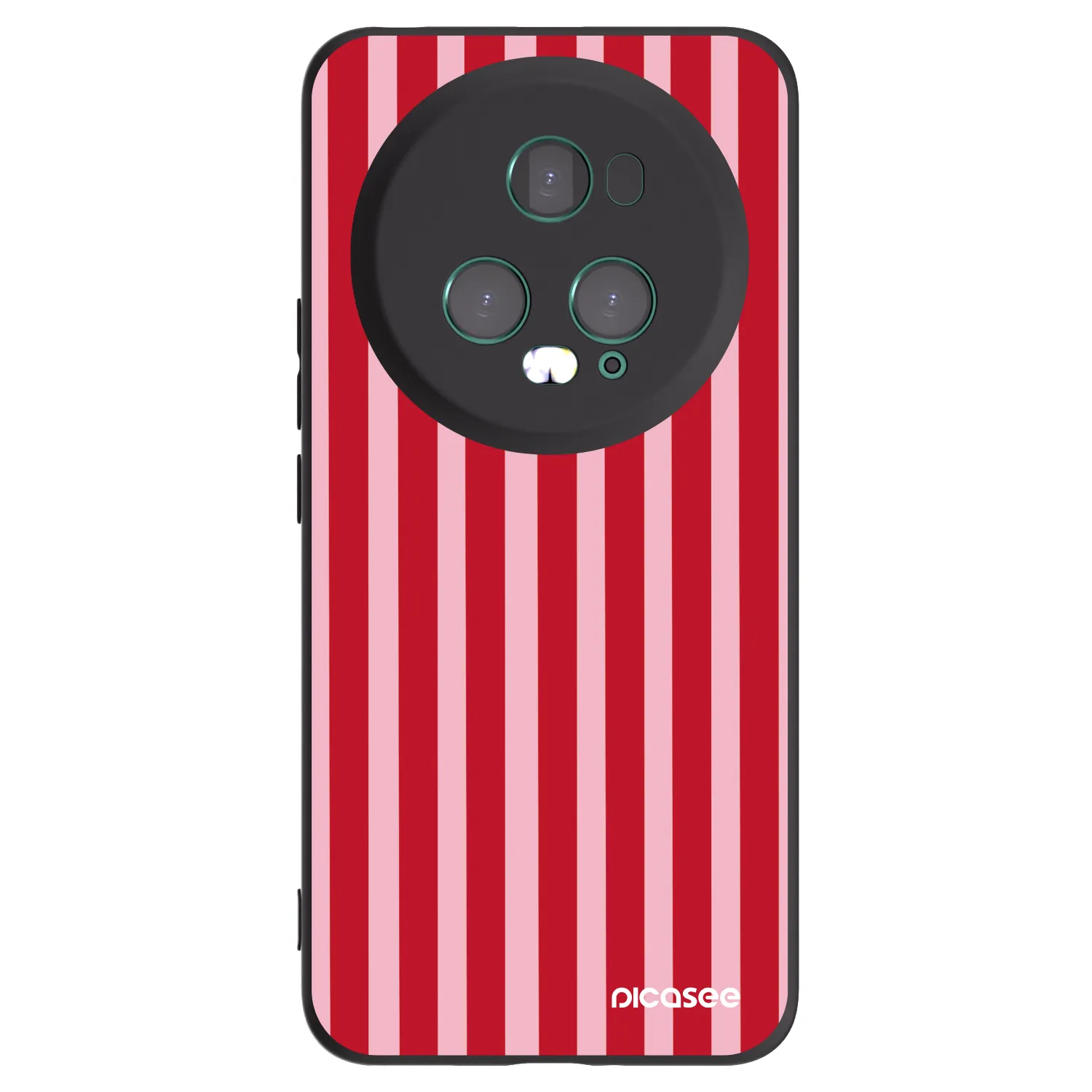 Picasee husă neagră din silicon pentru Honor Magic5 Pro - Lines red