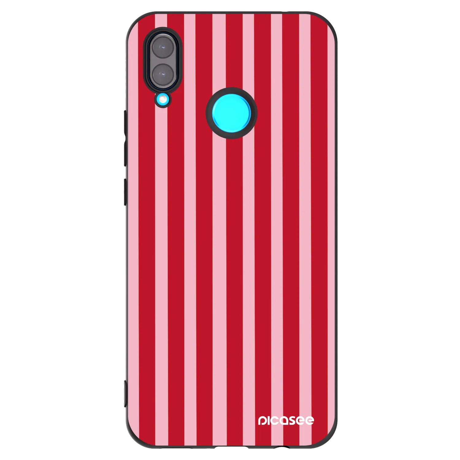 Picasee husă neagră din silicon pentru Huawei Nova 3 - Lines red
