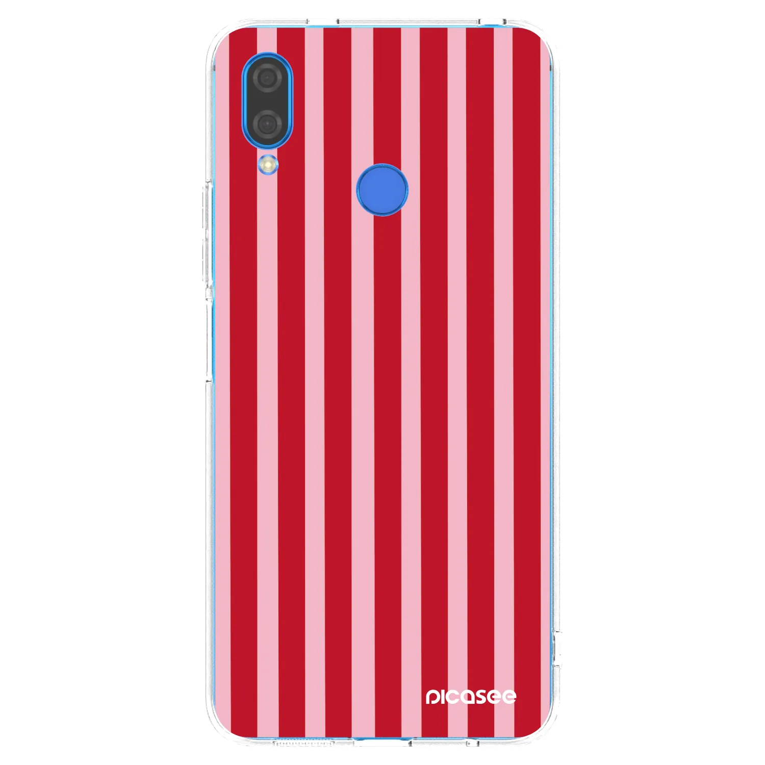 Picasee husă transparentă din silicon pentru Huawei Nova 3i - Lines red