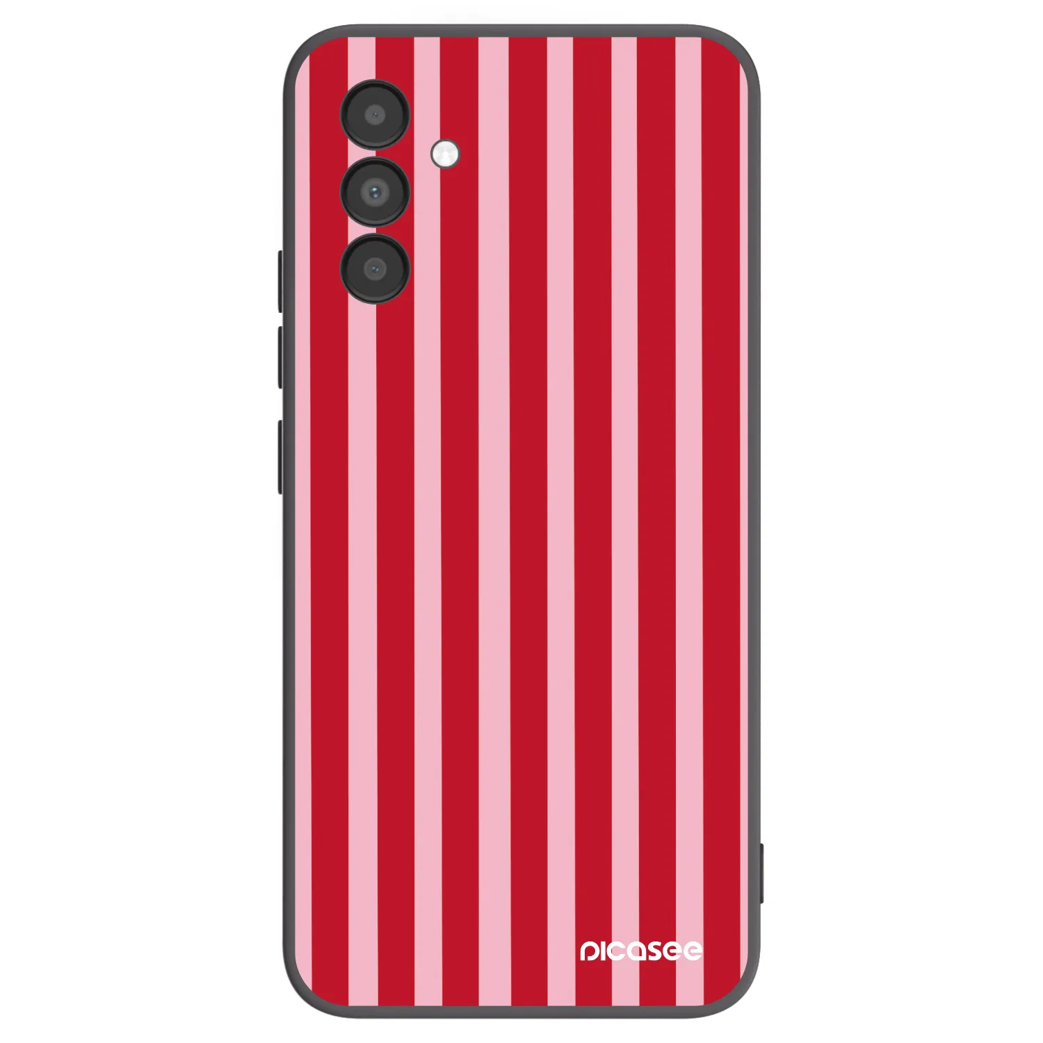Picasee husă neagră din silicon pentru Samsung Galaxy A04s A047F - Lines red