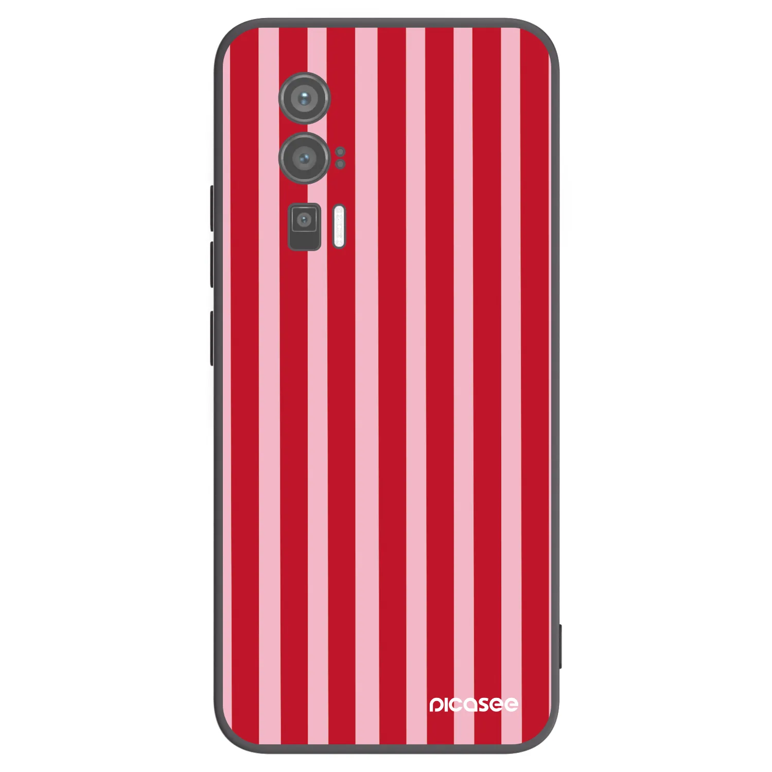 Picasee husă neagră din silicon pentru Xiaomi Poco F5 Pro 5G - Lines red