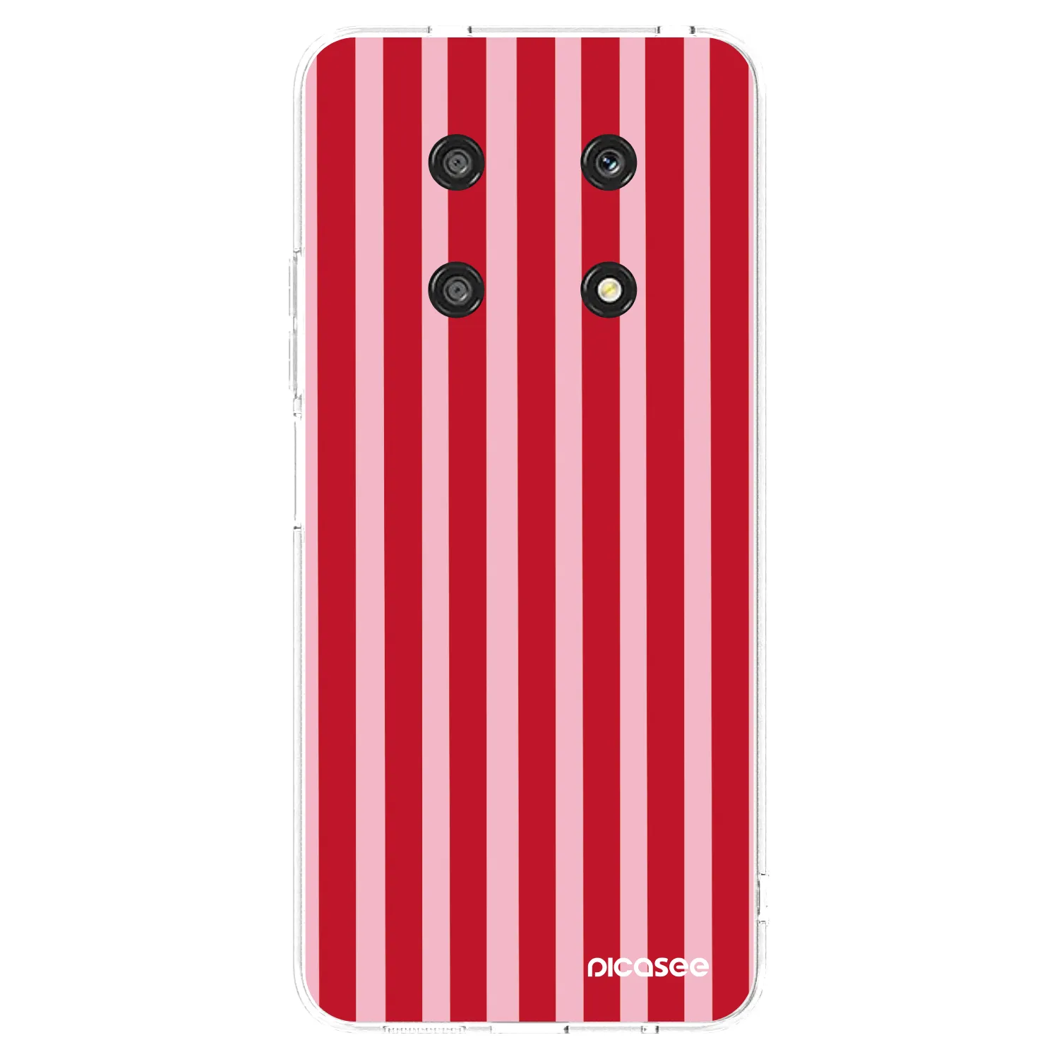 Picasee husă transparentă din silicon pentru Honor Magic4 Lite 5G - Lines red