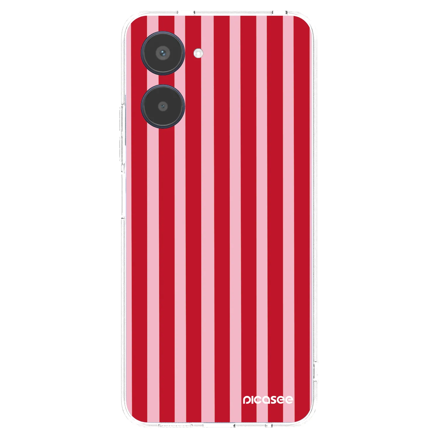 Picasee husă transparentă din silicon pentru Realme 10 4G - Lines red