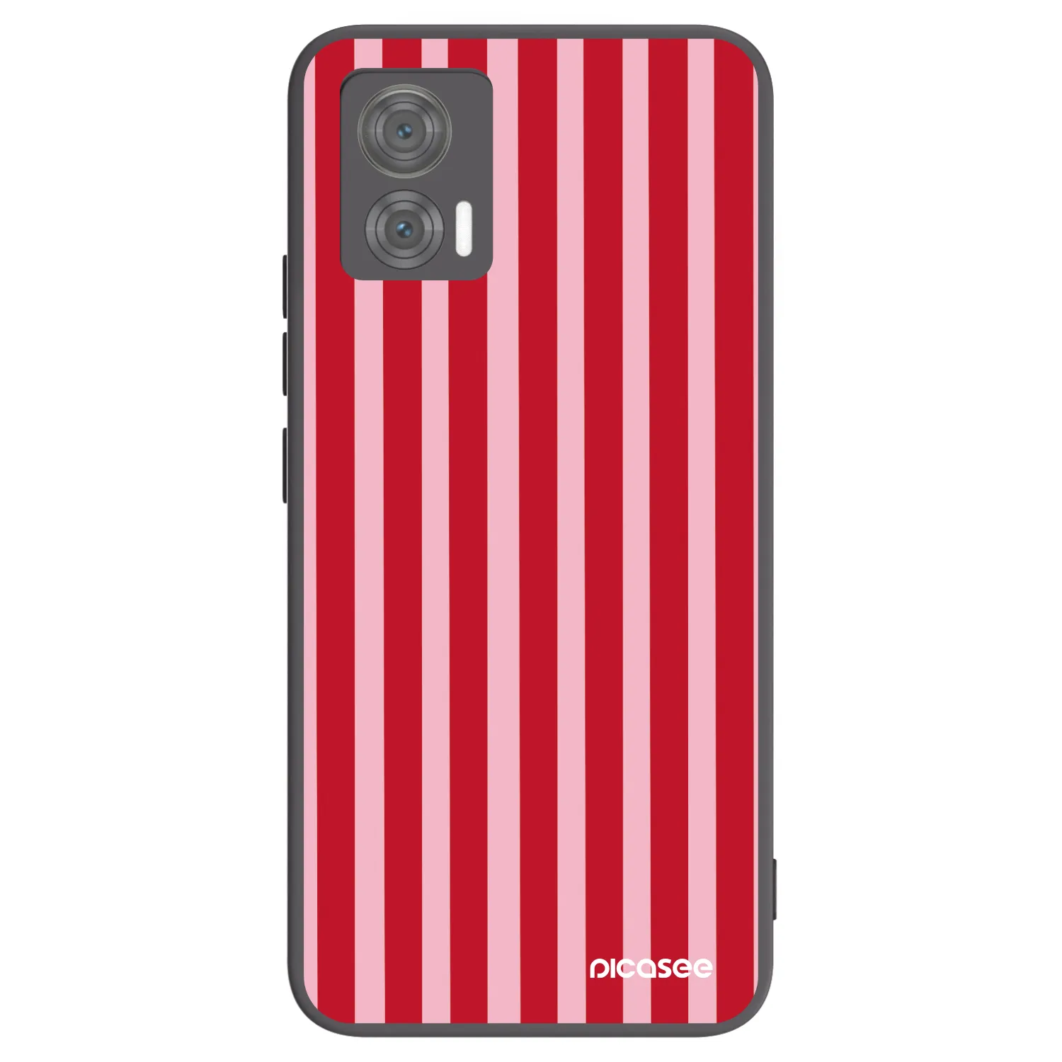 Picasee husă neagră din silicon pentru Motorola Edge 30 Neo - Lines red