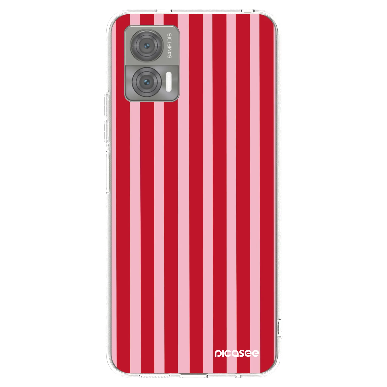 Picasee husă transparentă din silicon pentru Motorola Edge 30 Neo - Lines red