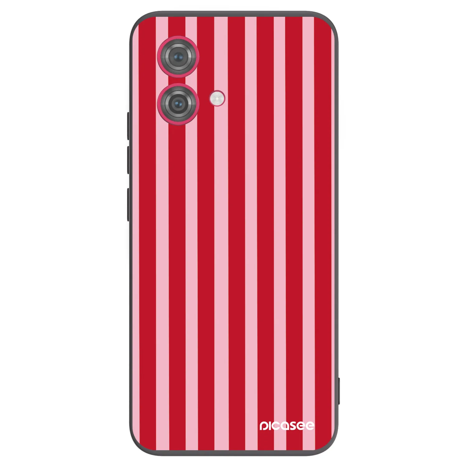 Picasee husă neagră din silicon pentru Motorola Moto G84 5G - Lines red