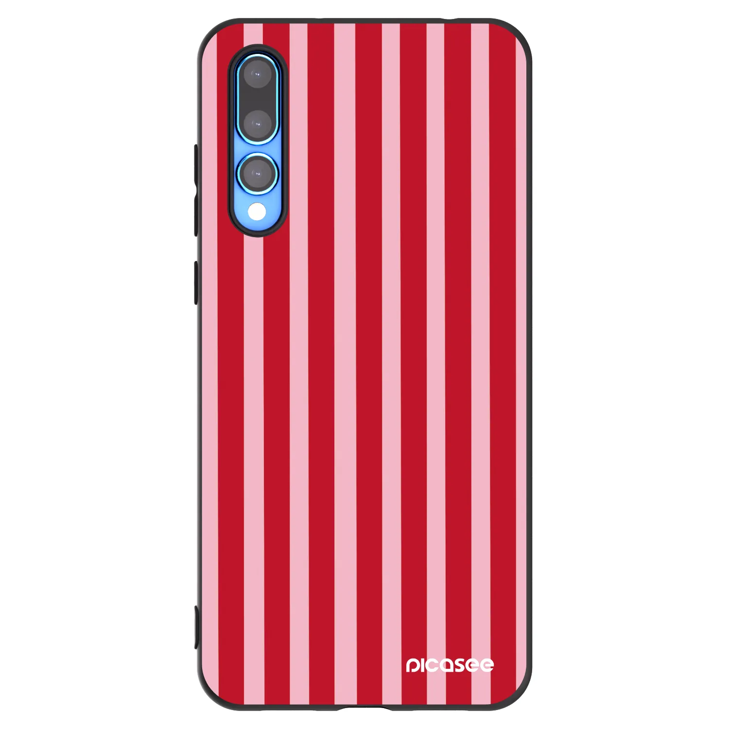 Picasee husă neagră din silicon pentru Huawei P20 Pro - Lines red