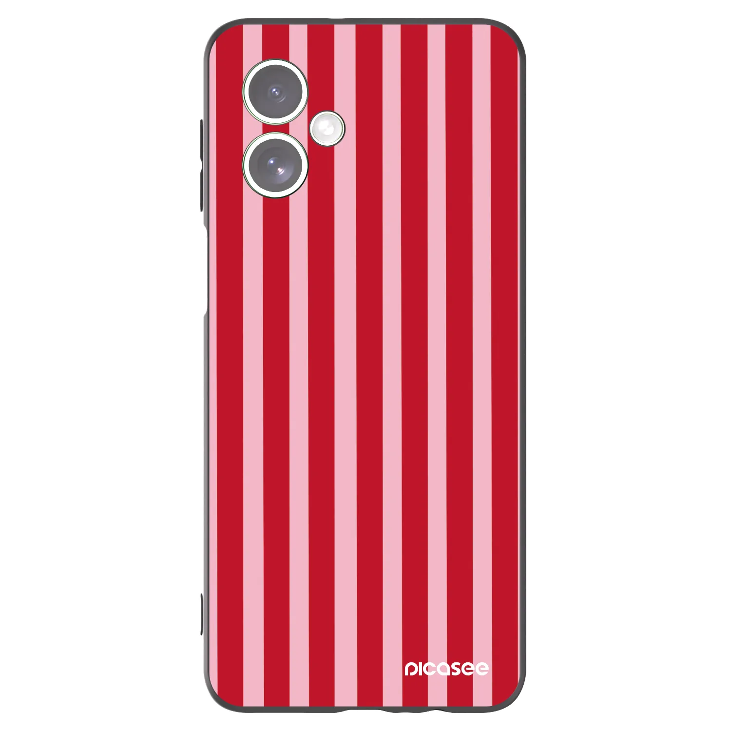 Picasee husă neagră din silicon pentru Motorola Moto G54 5G - Lines red