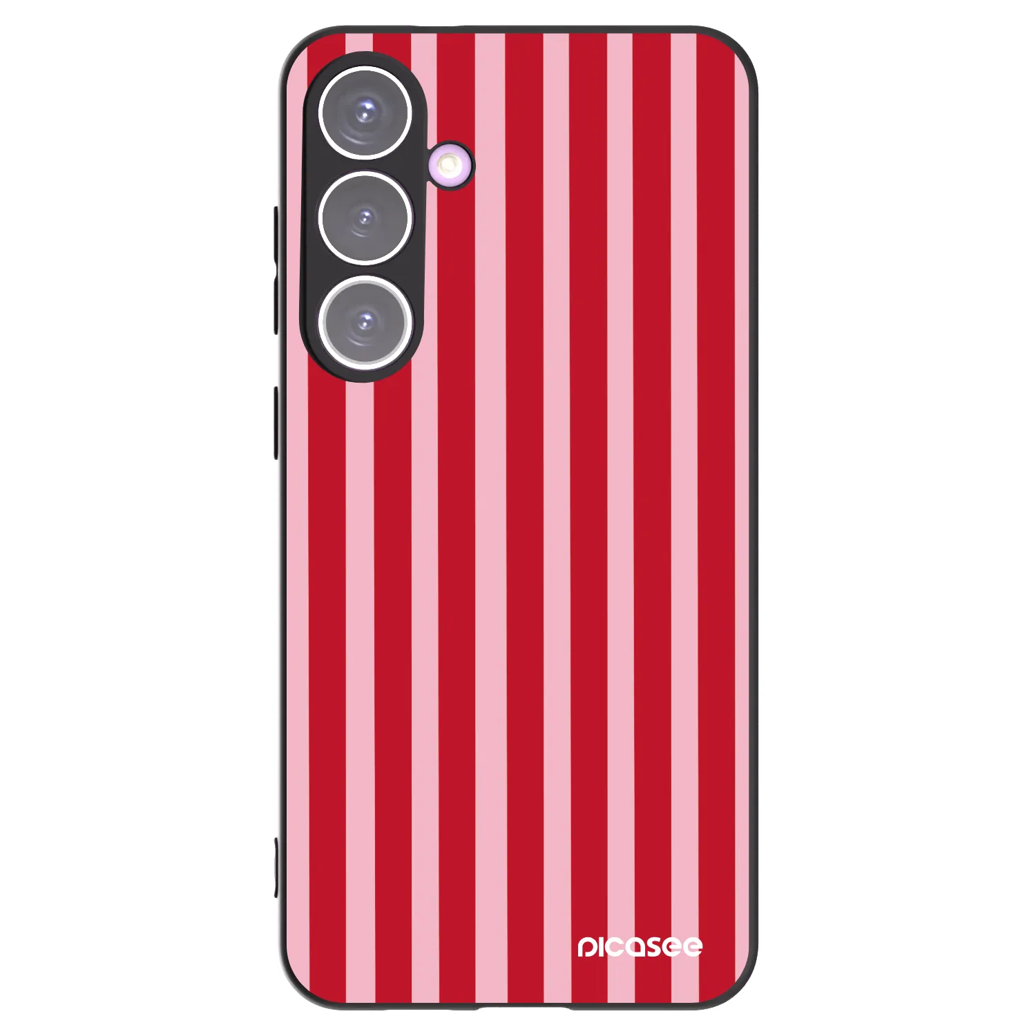 Picasee husă neagră din silicon pentru Samsung Galaxy S24+ S926B 5G - Lines red
