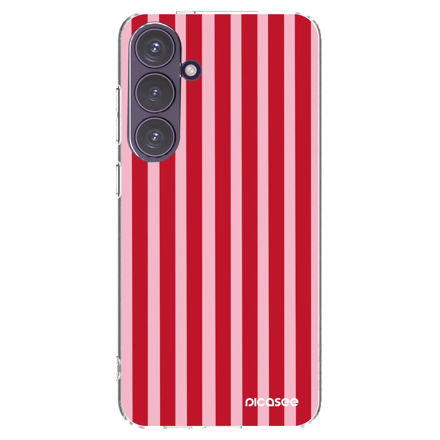 Picasee husă transparentă din silicon pentru Samsung Galaxy S24+ S926B 5G - Lines red
