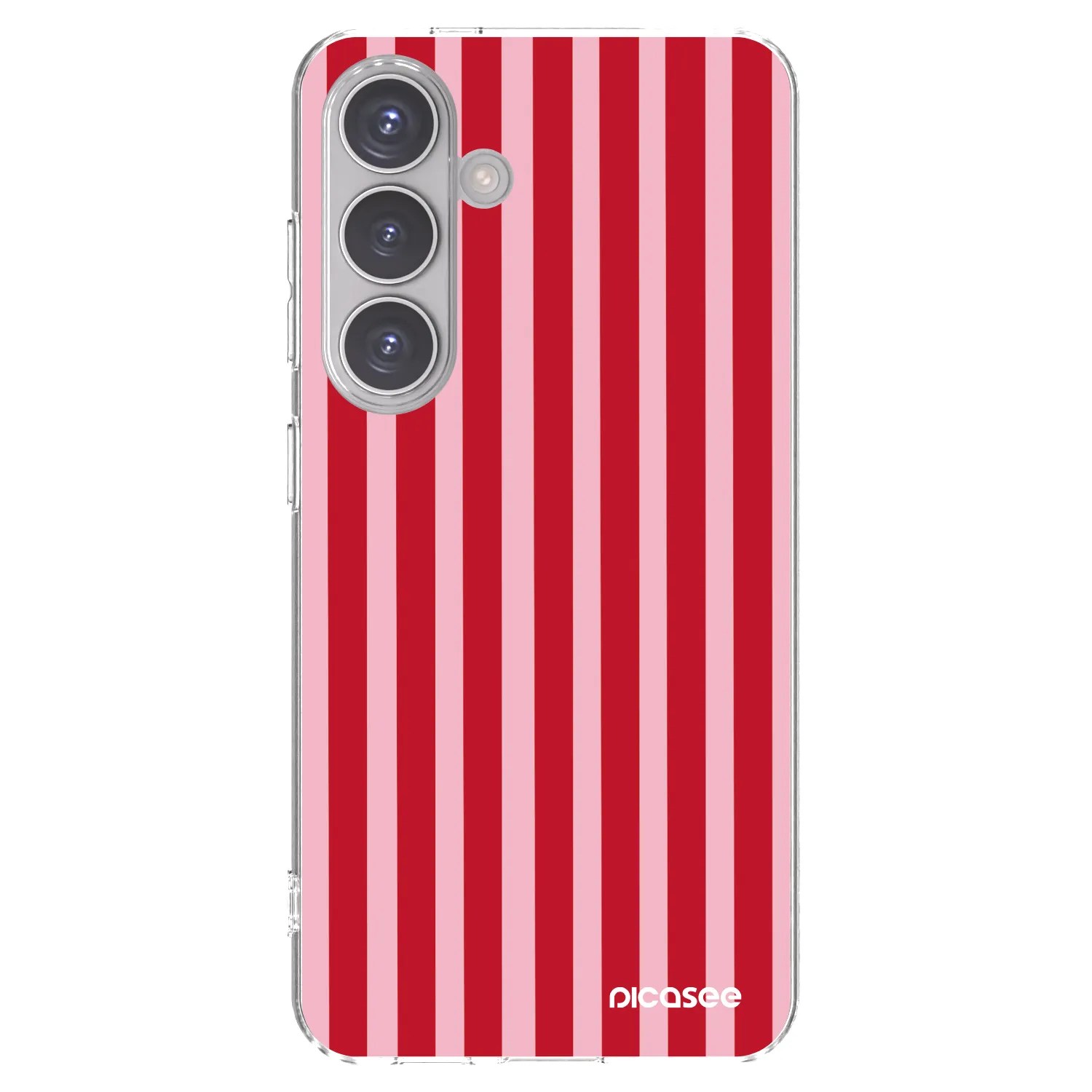Picasee husă transparentă din silicon pentru Samsung Galaxy S24 S921B 5G - Lines red