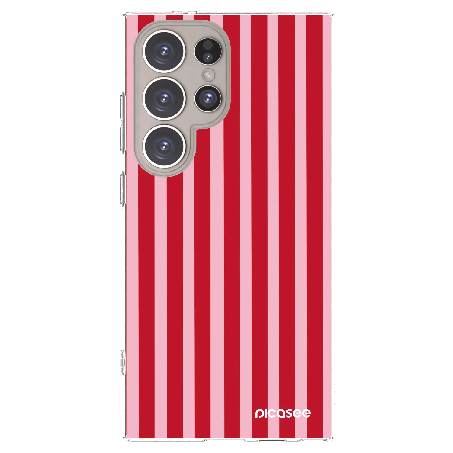Picasee husă transparentă din silicon pentru Samsung Galaxy S24 Ultra S928B 5G - Lines red