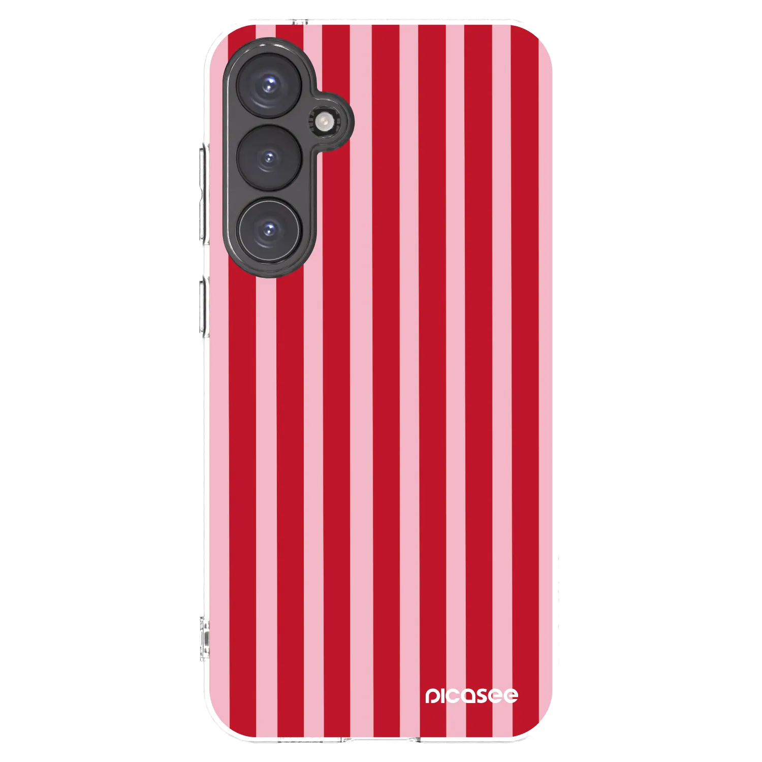 Picasee husă transparentă din silicon pentru Samsung Galaxy S23 FE S711B - Lines red