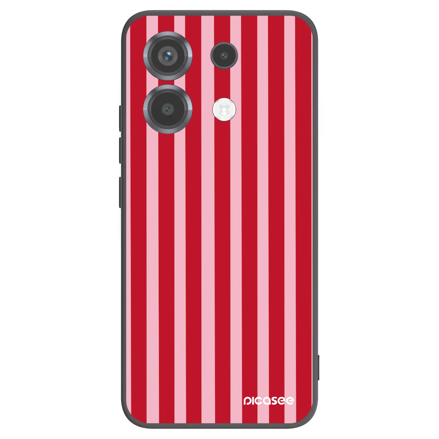 Picasee husă neagră din silicon pentru Xiaomi Poco X6 - Lines red
