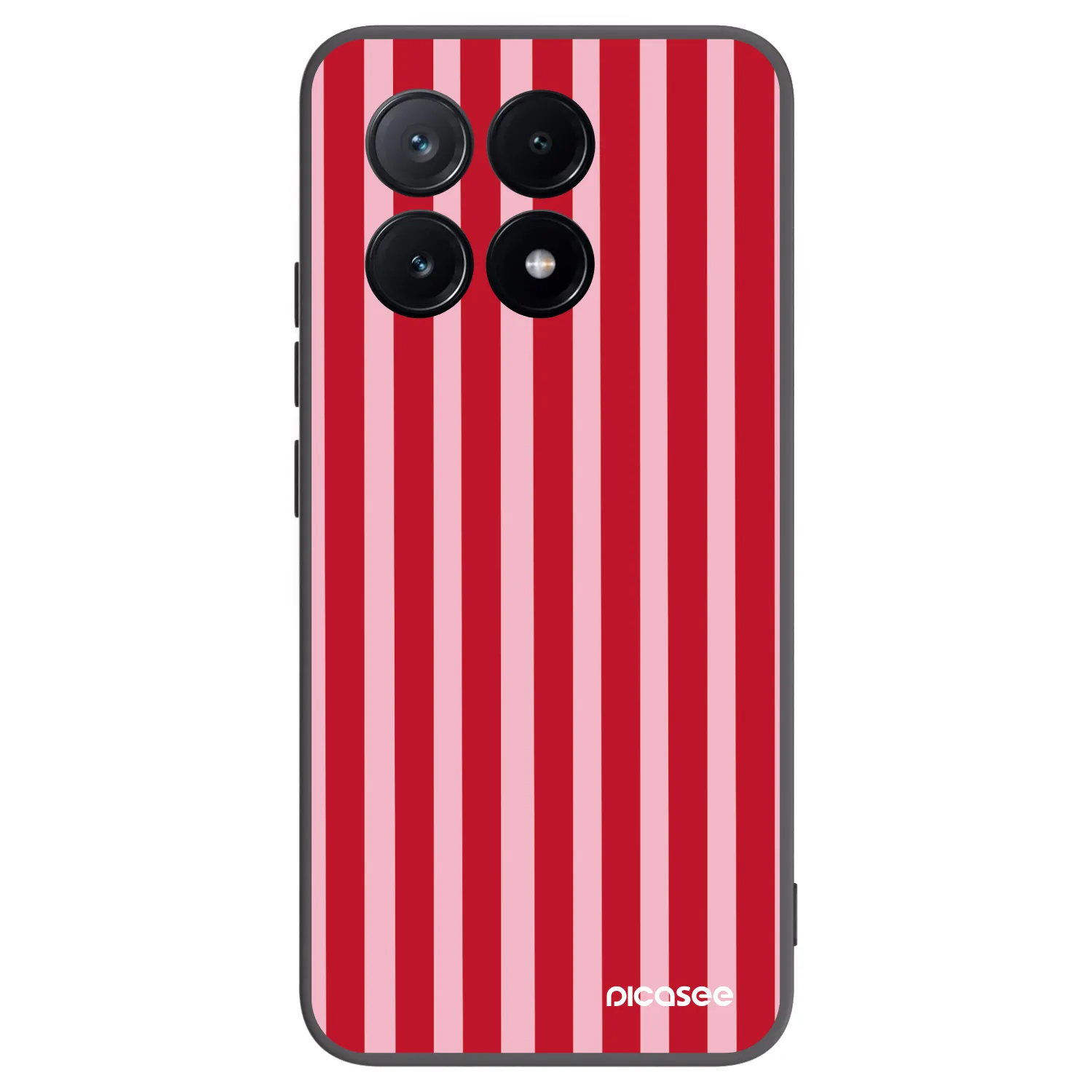 Picasee husă neagră din silicon pentru Xiaomi Poco X6 Pro - Lines red