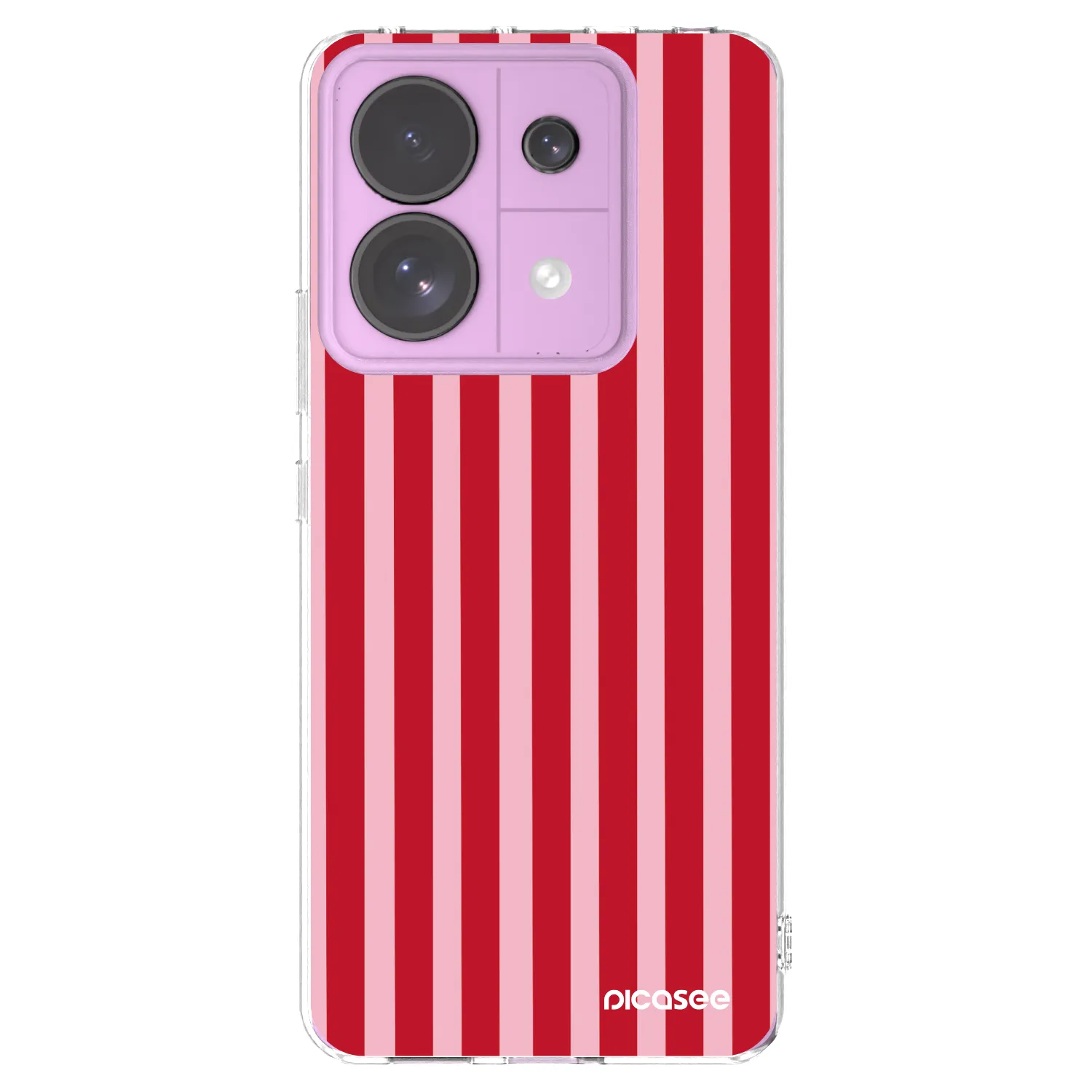 Picasee husă transparentă din silicon pentru Xiaomi Redmi Note 13 Pro 5G - Lines red