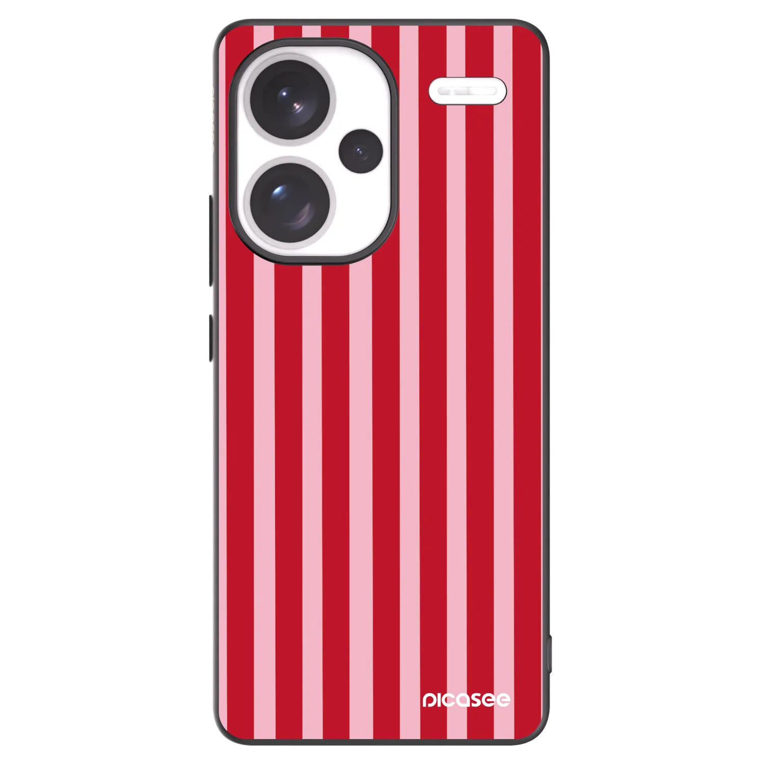 Picasee husă neagră din silicon pentru Xiaomi Redmi Note 13 Pro+ 5G - Lines red