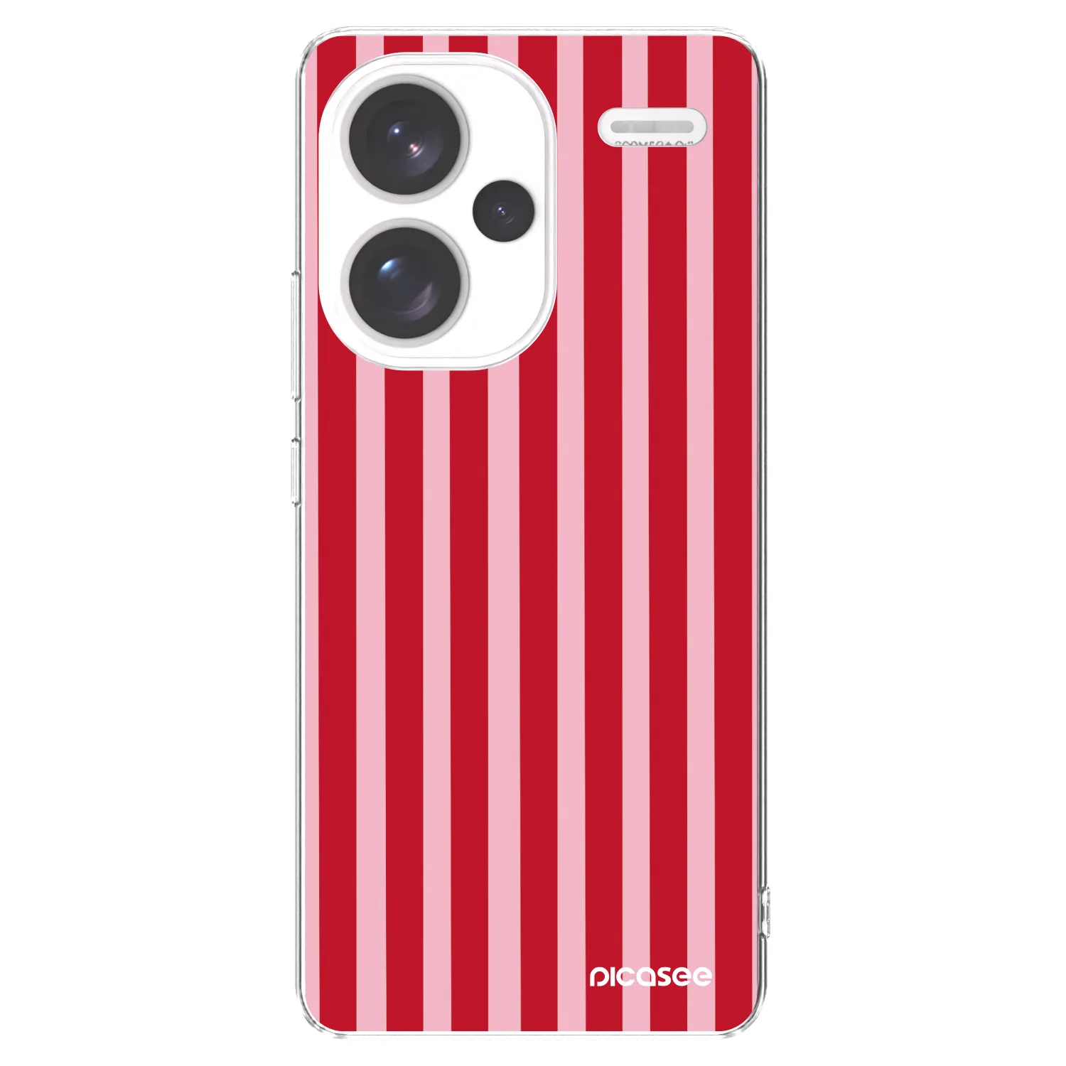 Picasee husă transparentă din silicon pentru Xiaomi Redmi Note 13 Pro+ 5G - Lines red