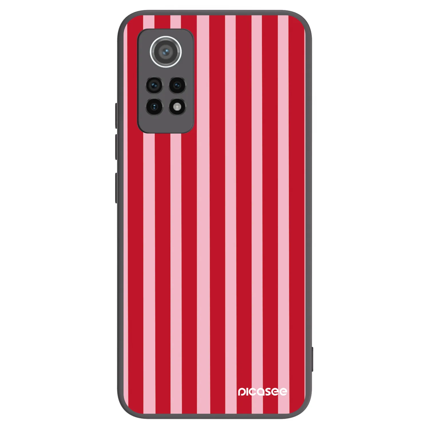 Picasee husă neagră din silicon pentru Xiaomi Redmi Note 12 Pro 4G - Lines red
