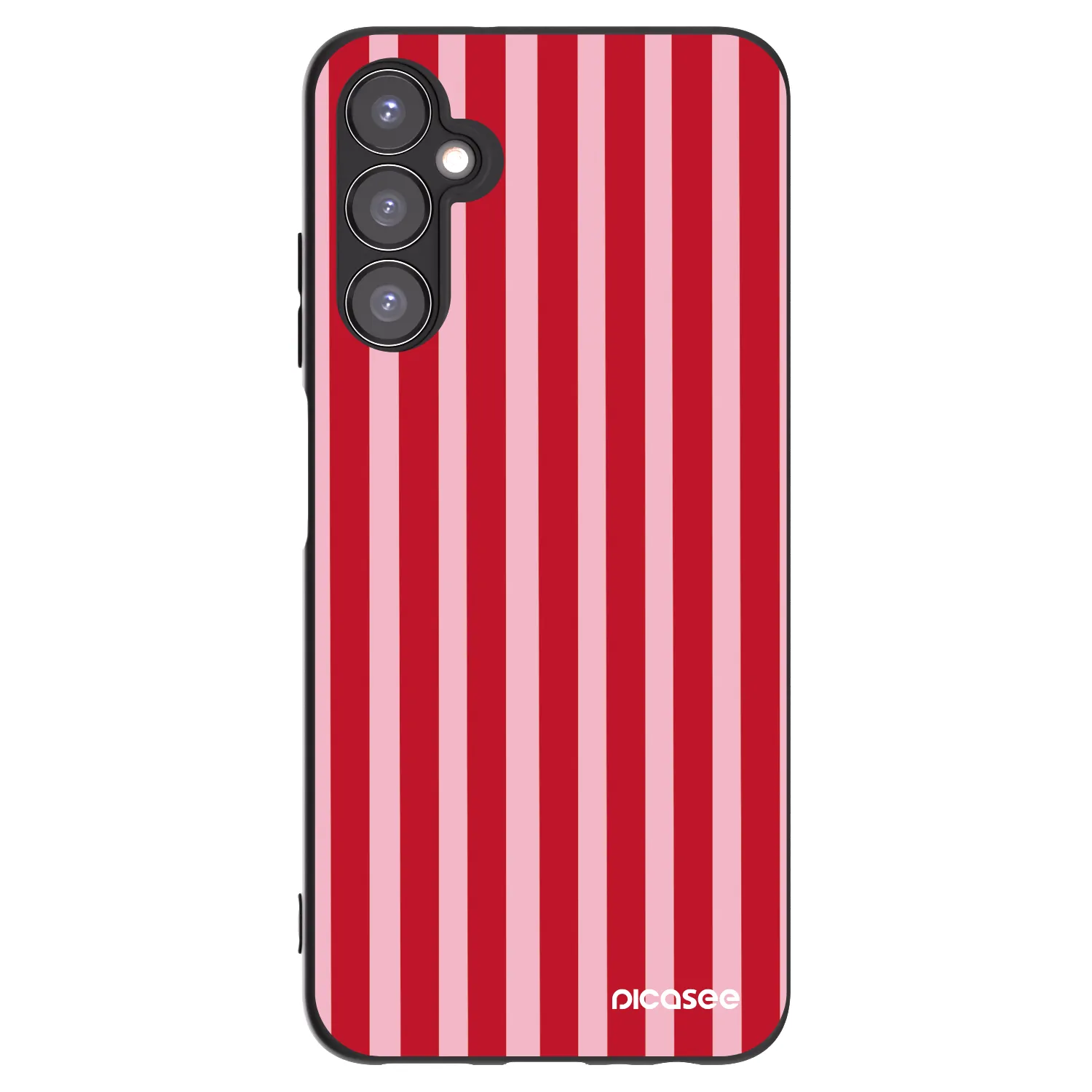 Picasee husă neagră din silicon pentru Samsung Galaxy A05s A057G - Lines red