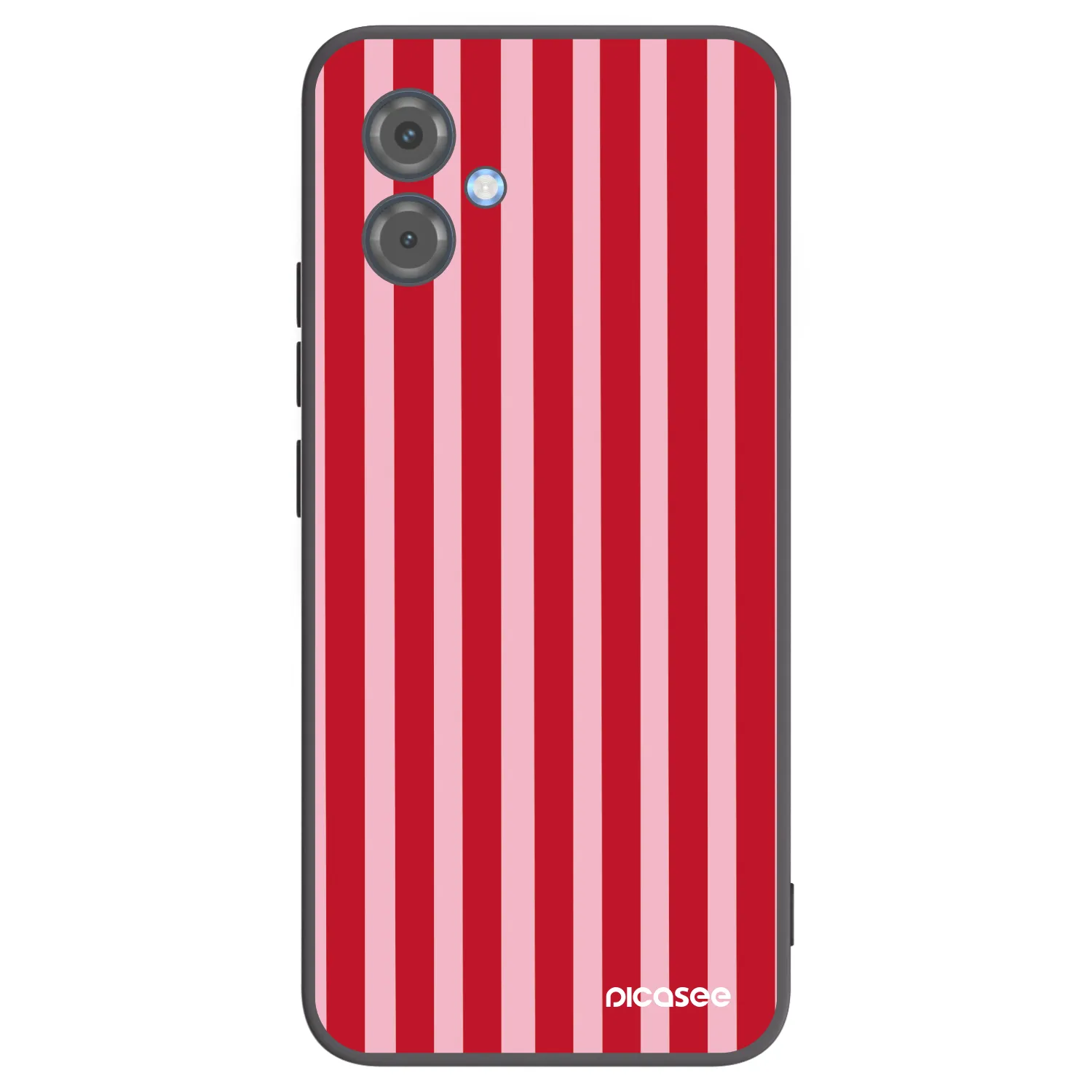 Picasee husă neagră din silicon pentru Motorola Moto G14 - Lines red