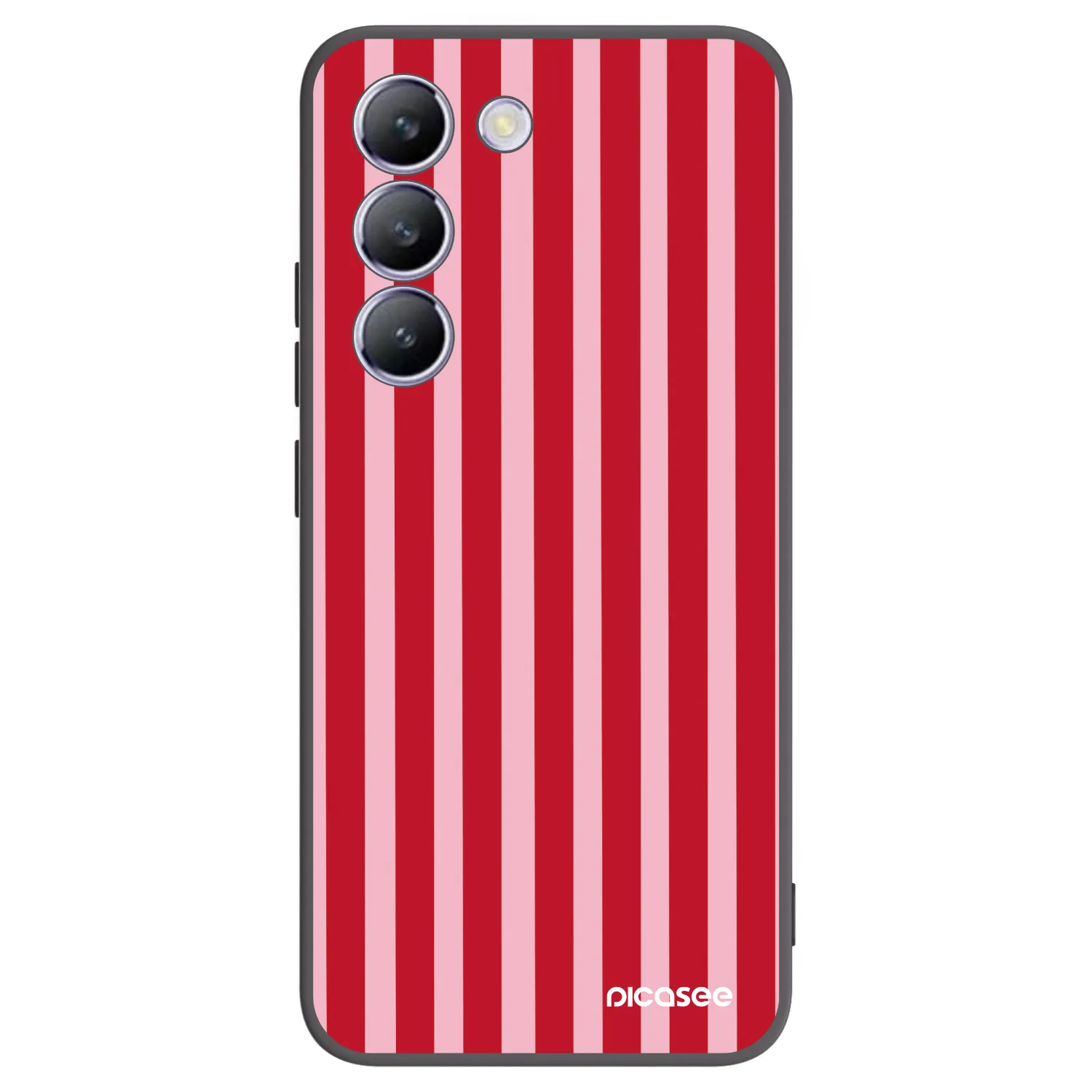 Picasee husă neagră din silicon pentru Vivo V40 SE 5G - Lines red