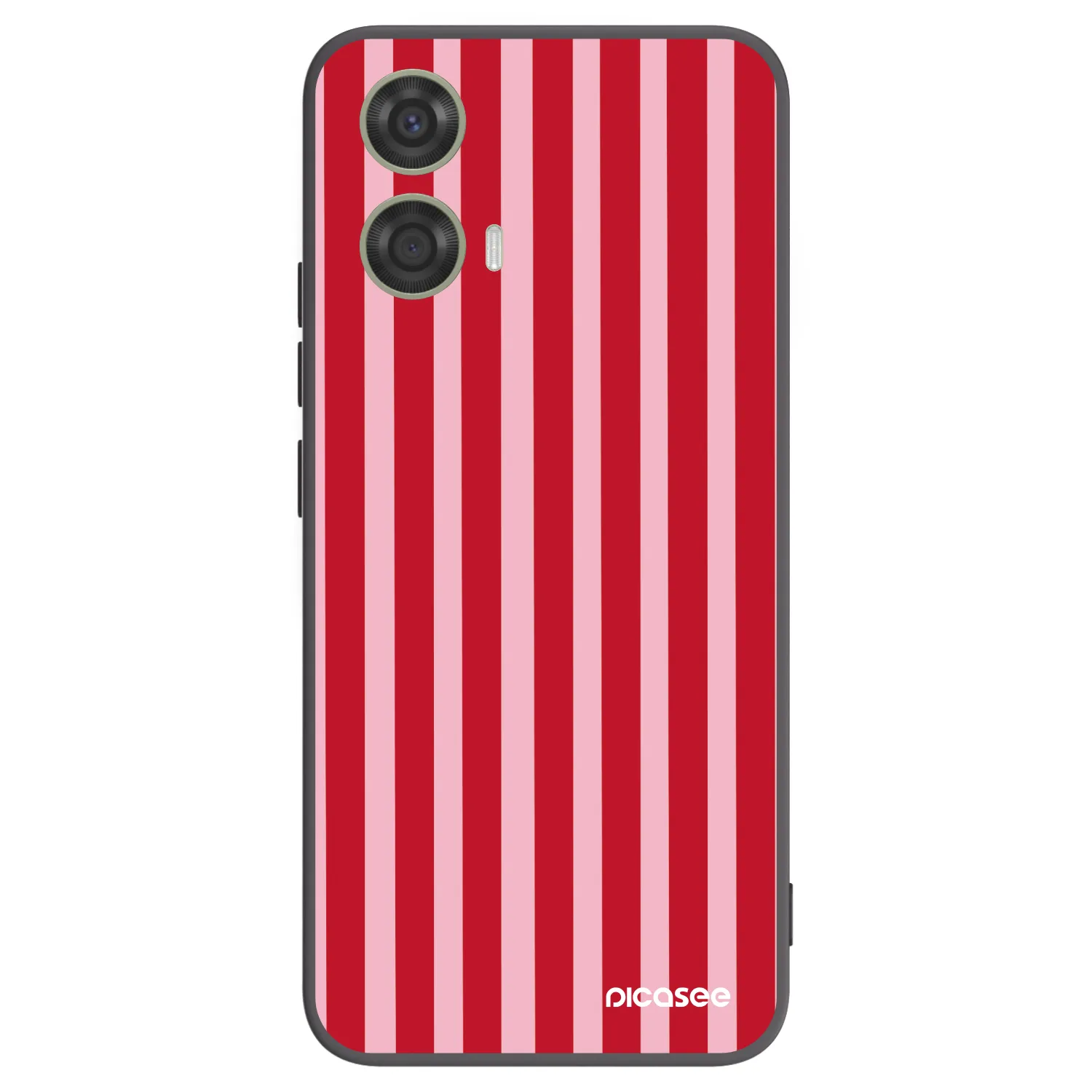 Picasee husă neagră din silicon pentru Motorola Moto G24 - Lines red