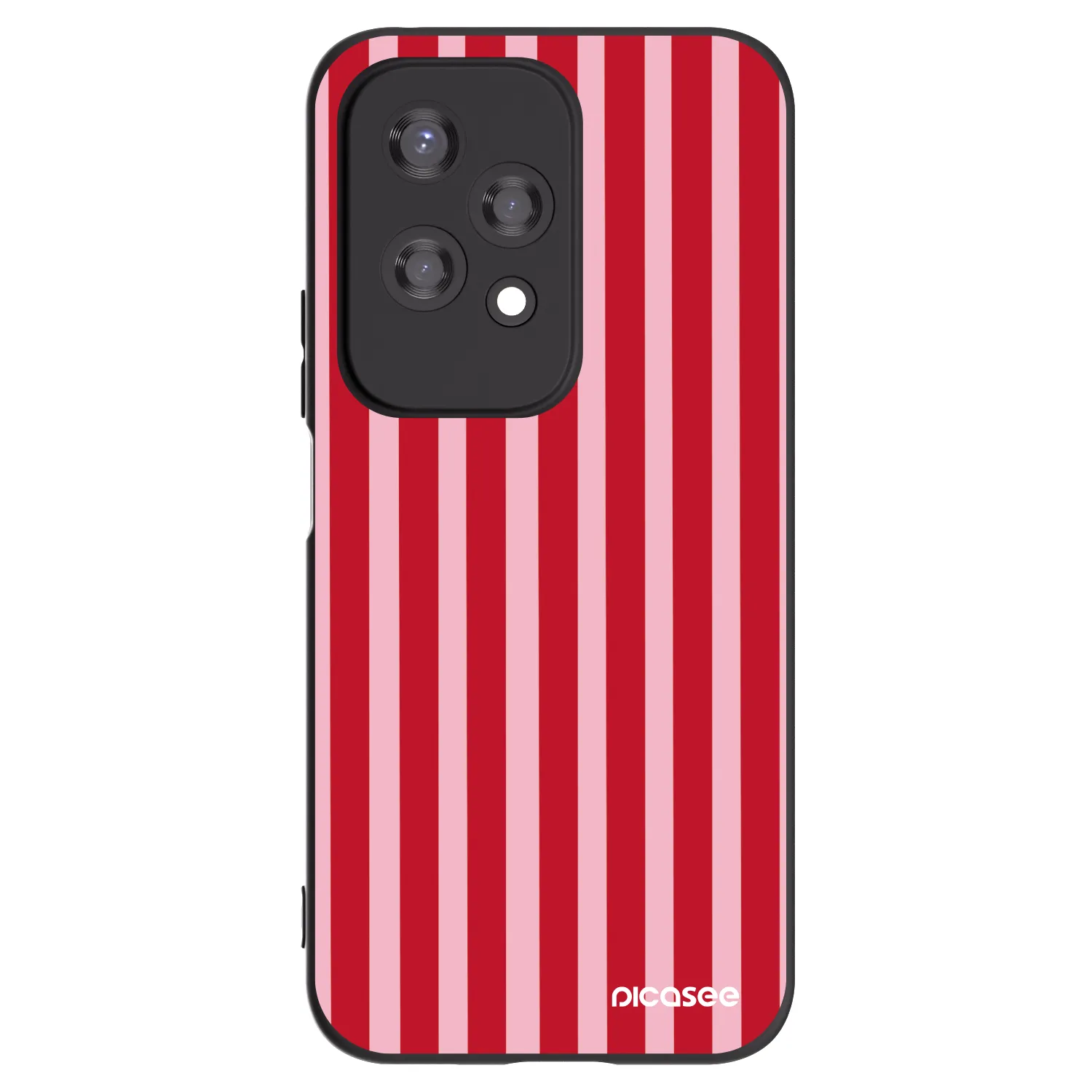 Picasee husă neagră din silicon pentru Honor 200 Lite - Lines red