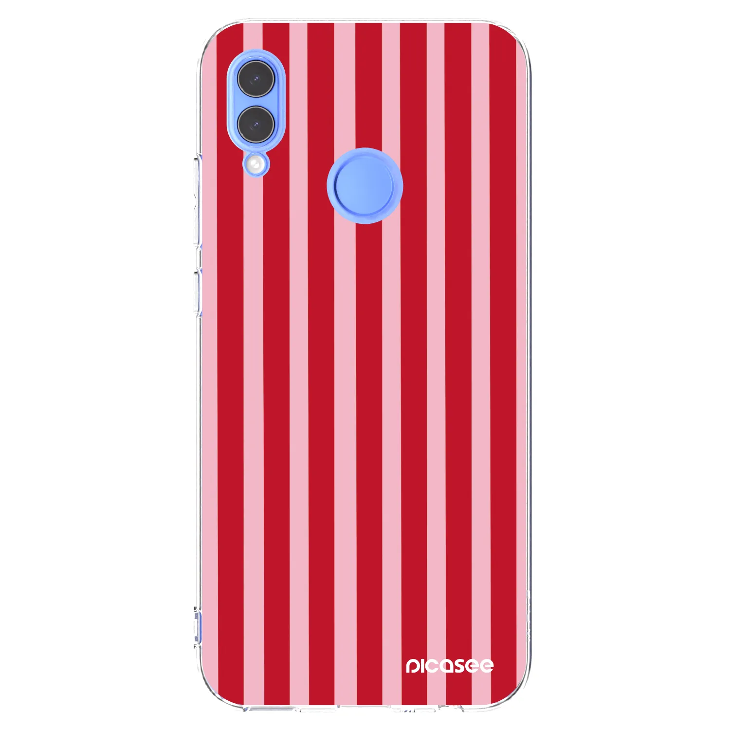 Picasee husă transparentă din silicon pentru Honor 10 Lite - Lines red