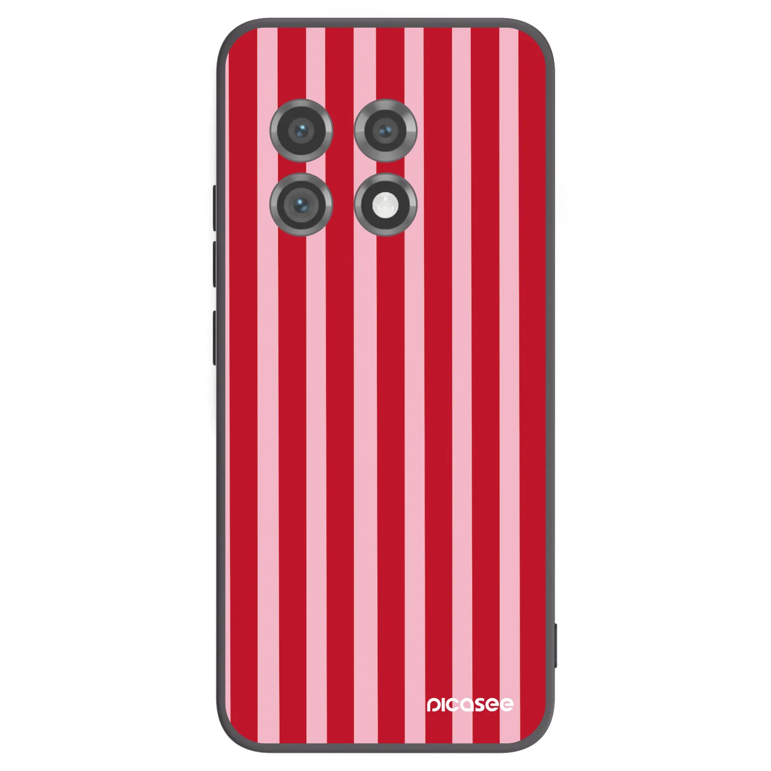 Picasee husă neagră din silicon pentru OnePlus 11 5G - Lines red