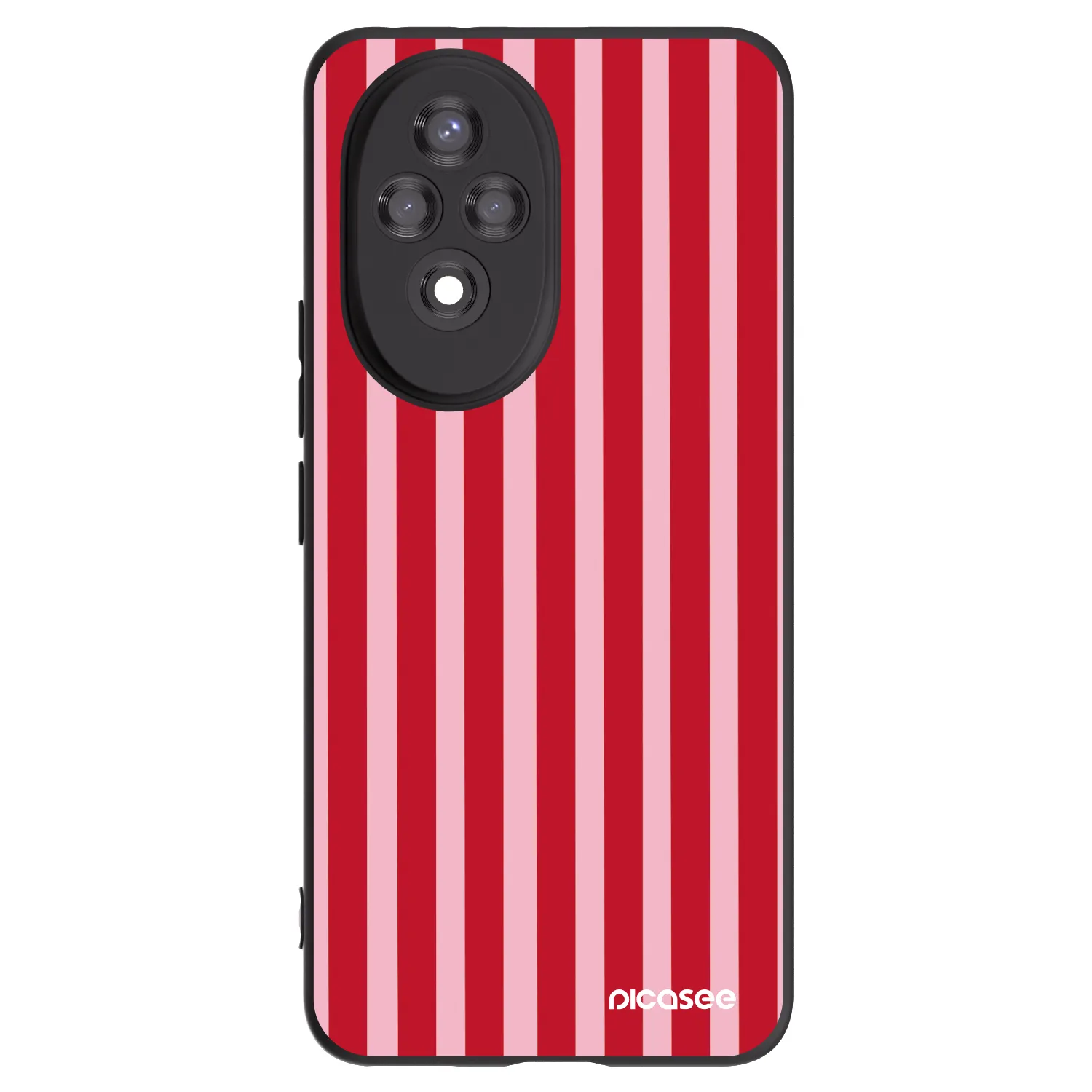 Picasee husă neagră din silicon pentru Honor 200 Pro 5G - Lines red