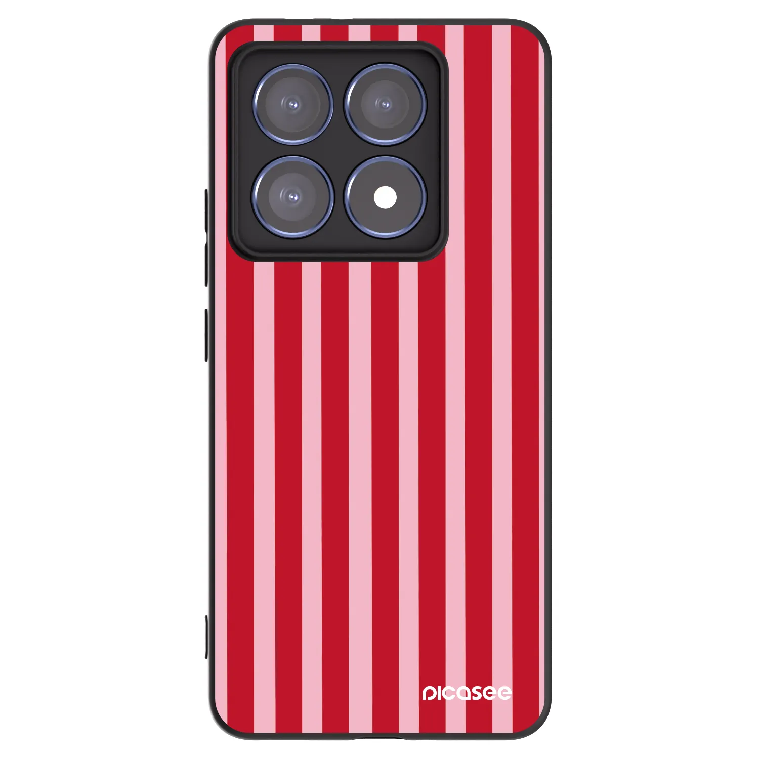 Picasee husă neagră din silicon pentru Xiaomi 14T Pro - Lines red