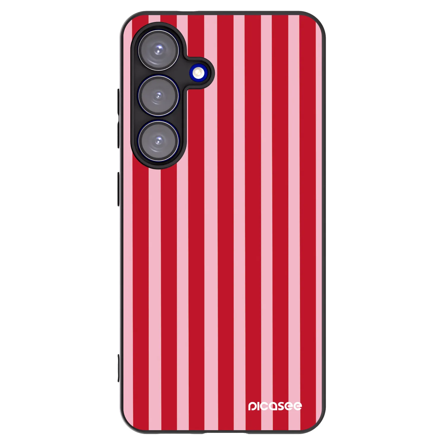 Picasee husă neagră din silicon pentru Samsung Galaxy S25 5G - Lines red