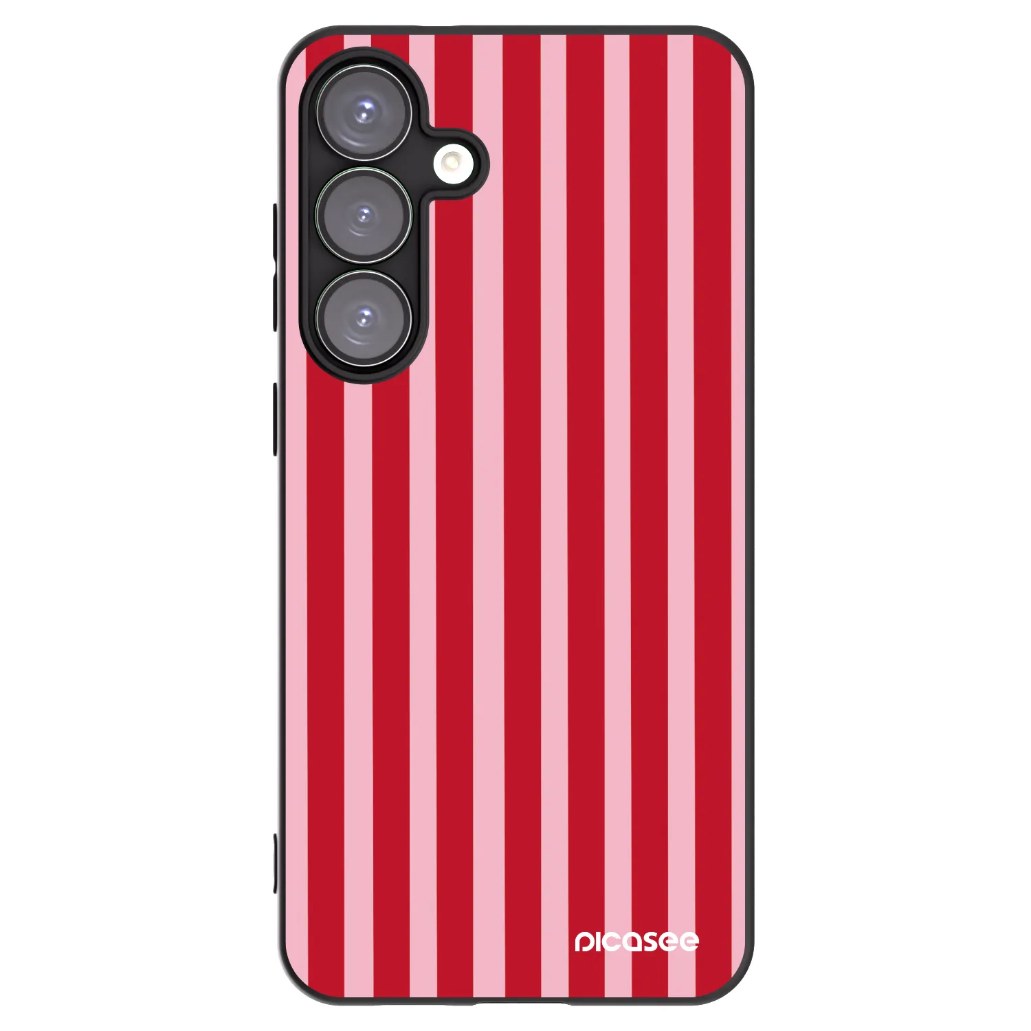 Picasee husă neagră din silicon pentru Samsung Galaxy S25+ 5G - Lines red