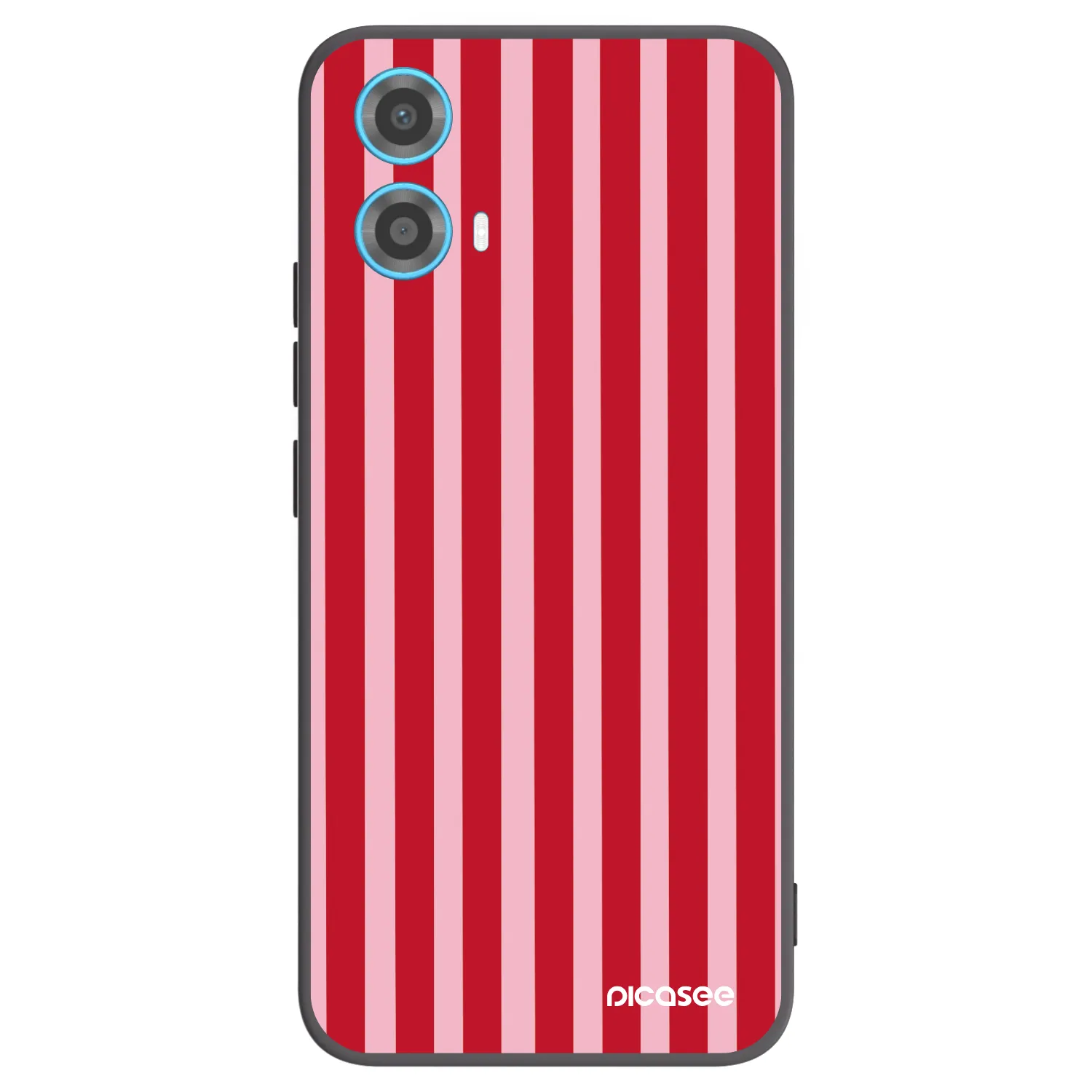 Picasee husă neagră din silicon pentru Motorola Moto G34 5G - Lines red