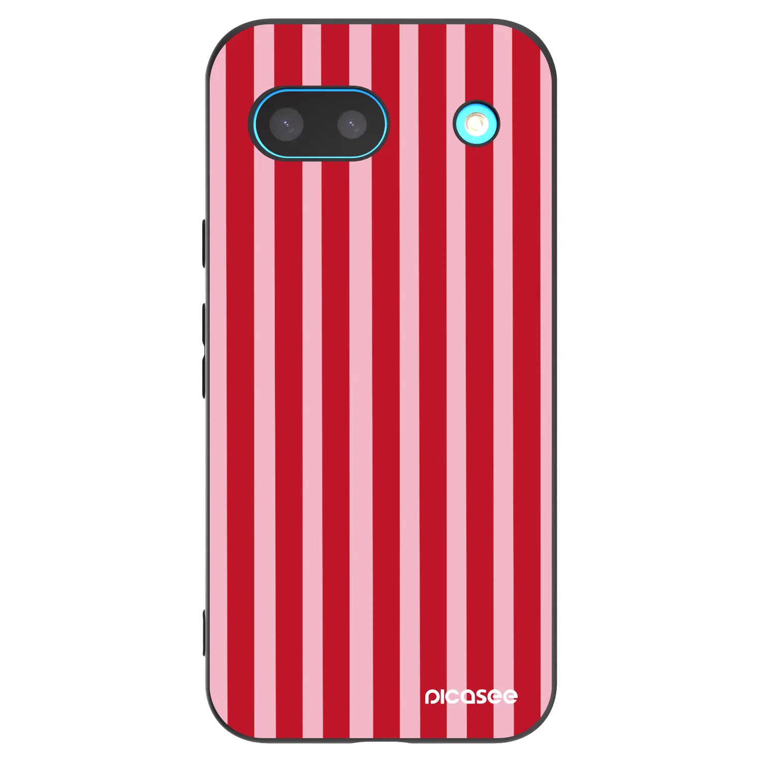 Picasee husă neagră din silicon pentru Google Pixel 8 - Lines red
