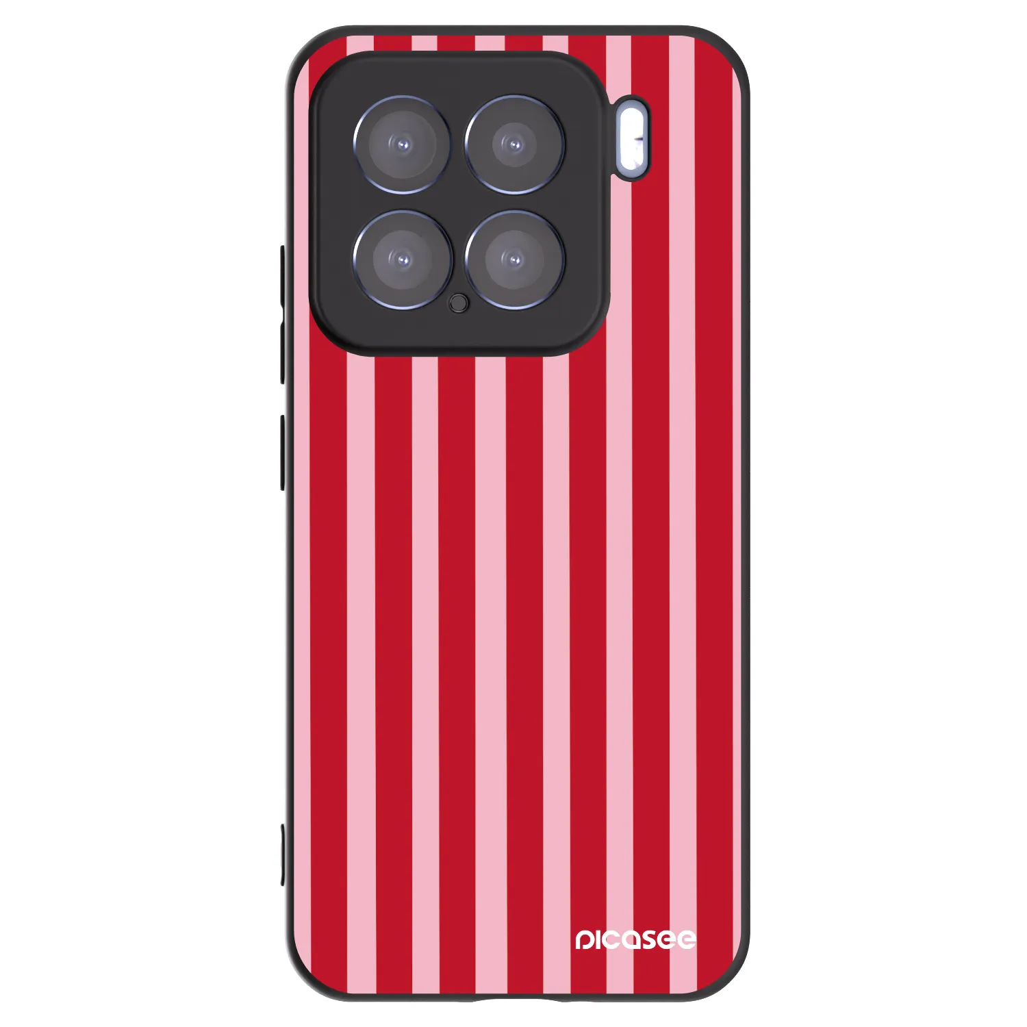 Picasee husă neagră din silicon pentru Xiaomi 15 - Lines red