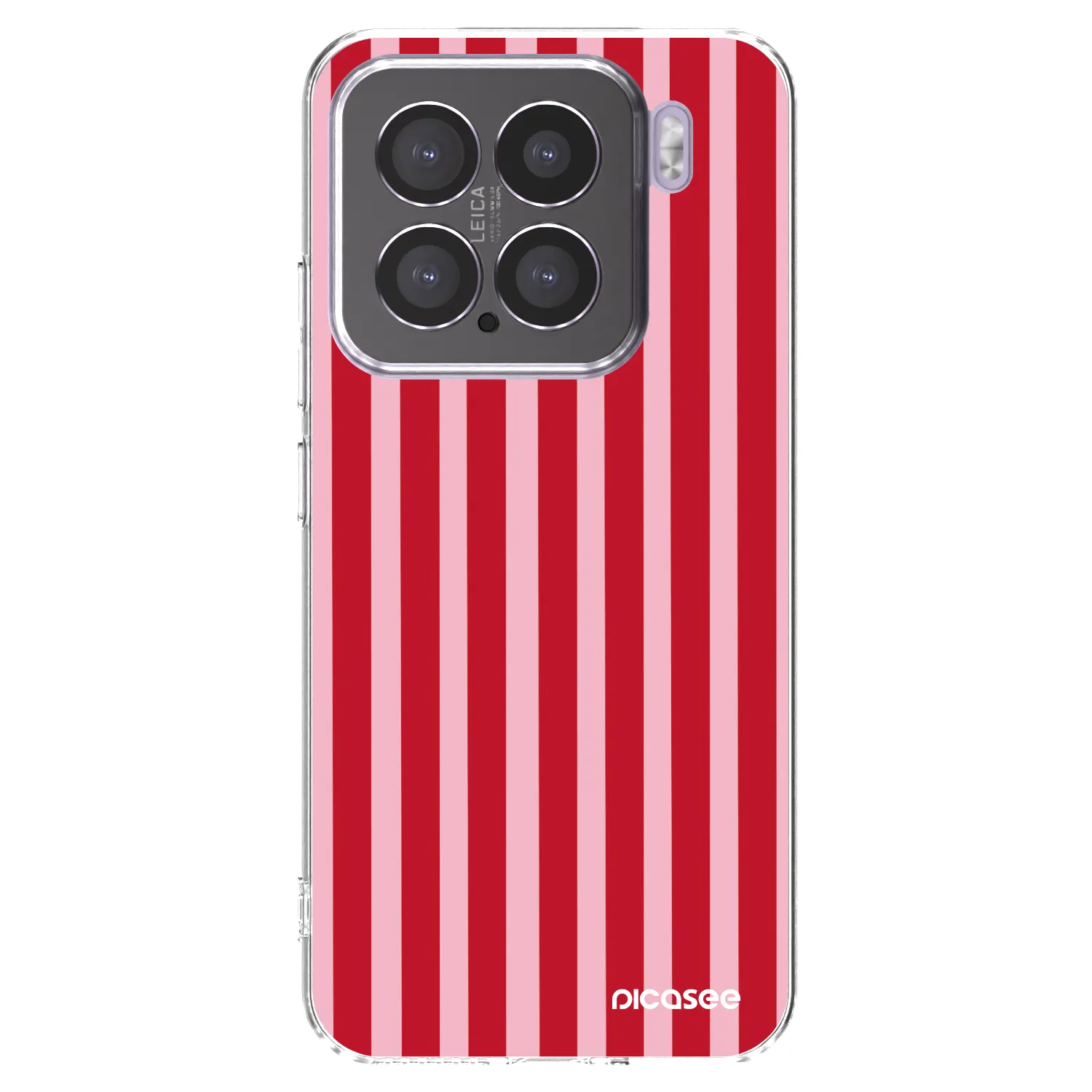 Picasee husă transparentă din silicon pentru Xiaomi 15 - Lines red