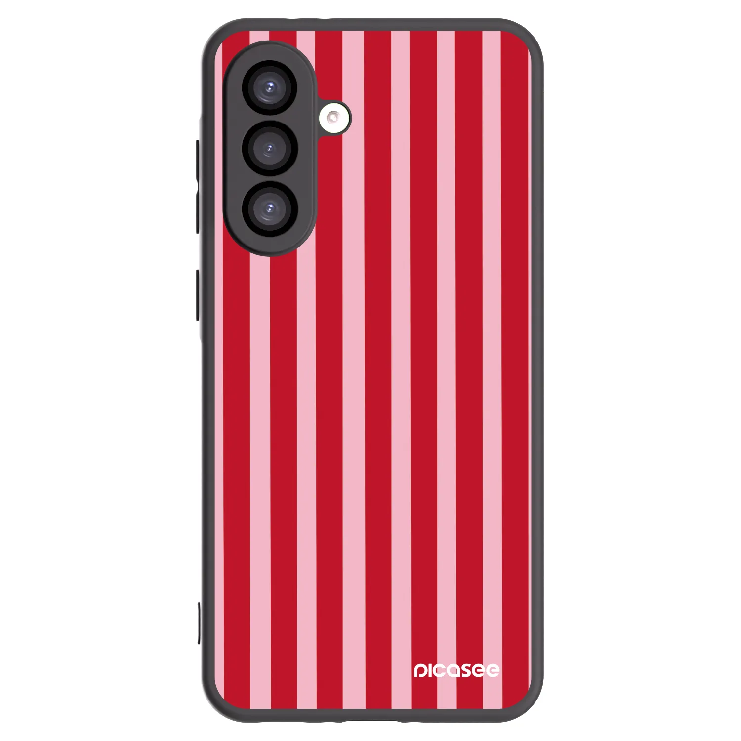 Picasee husă neagră din silicon pentru Samsung Galaxy A26 5G A266B - Lines red